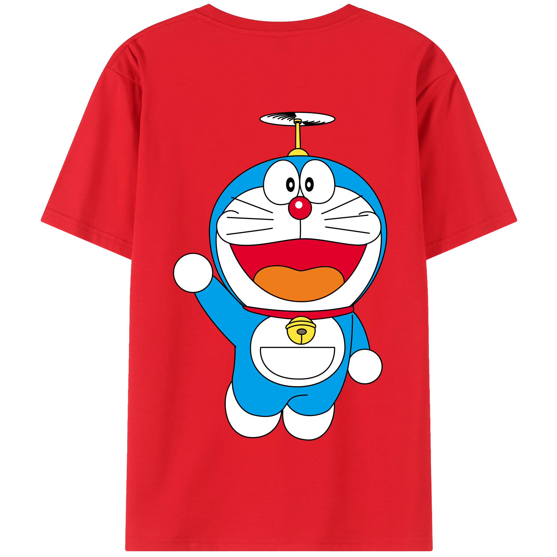 （画像用） ドラえもん Doraemon 綿100％半袖Tシャツ（背面プリント）