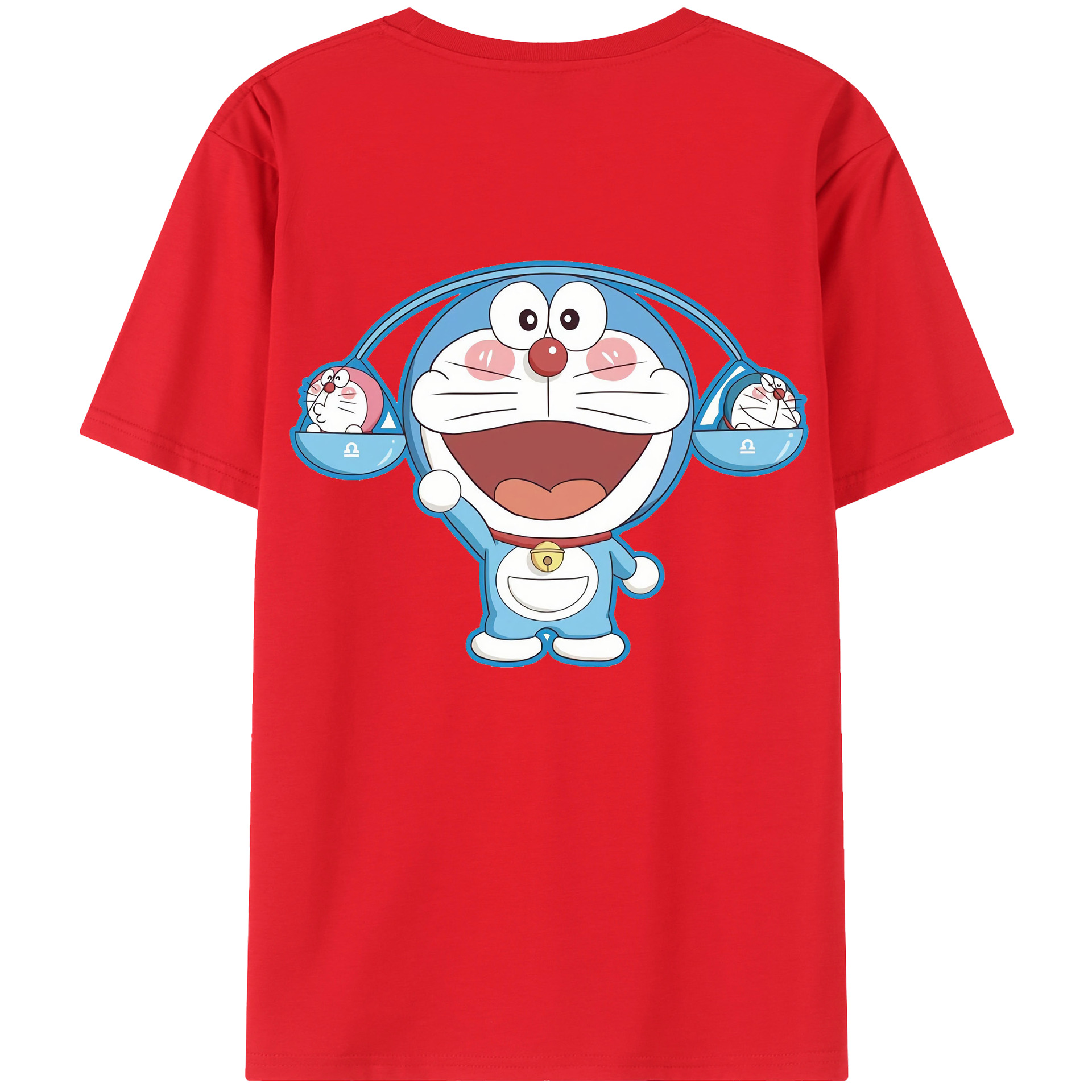 （画像用） ドラえもん Doraemon 綿100％半袖Tシャツ（背面プリント）