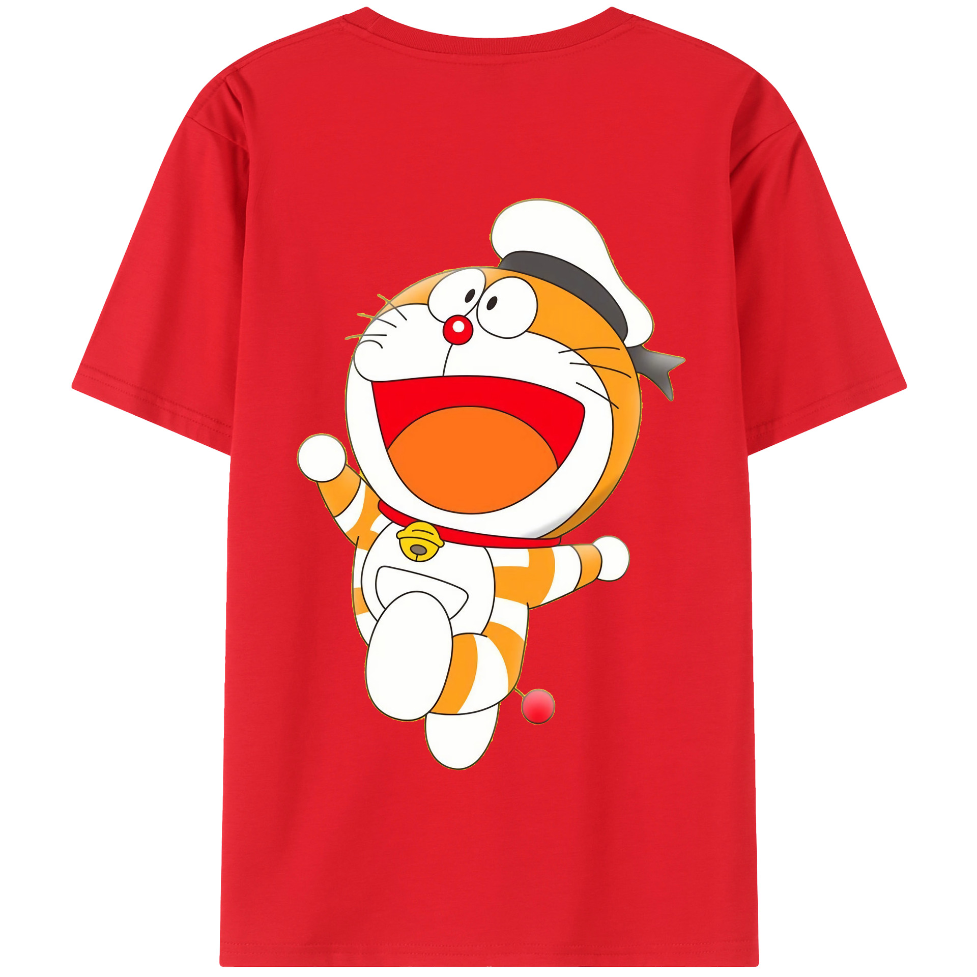 （画像用） ドラえもん Doraemon 綿100％半袖Tシャツ（背面プリント）