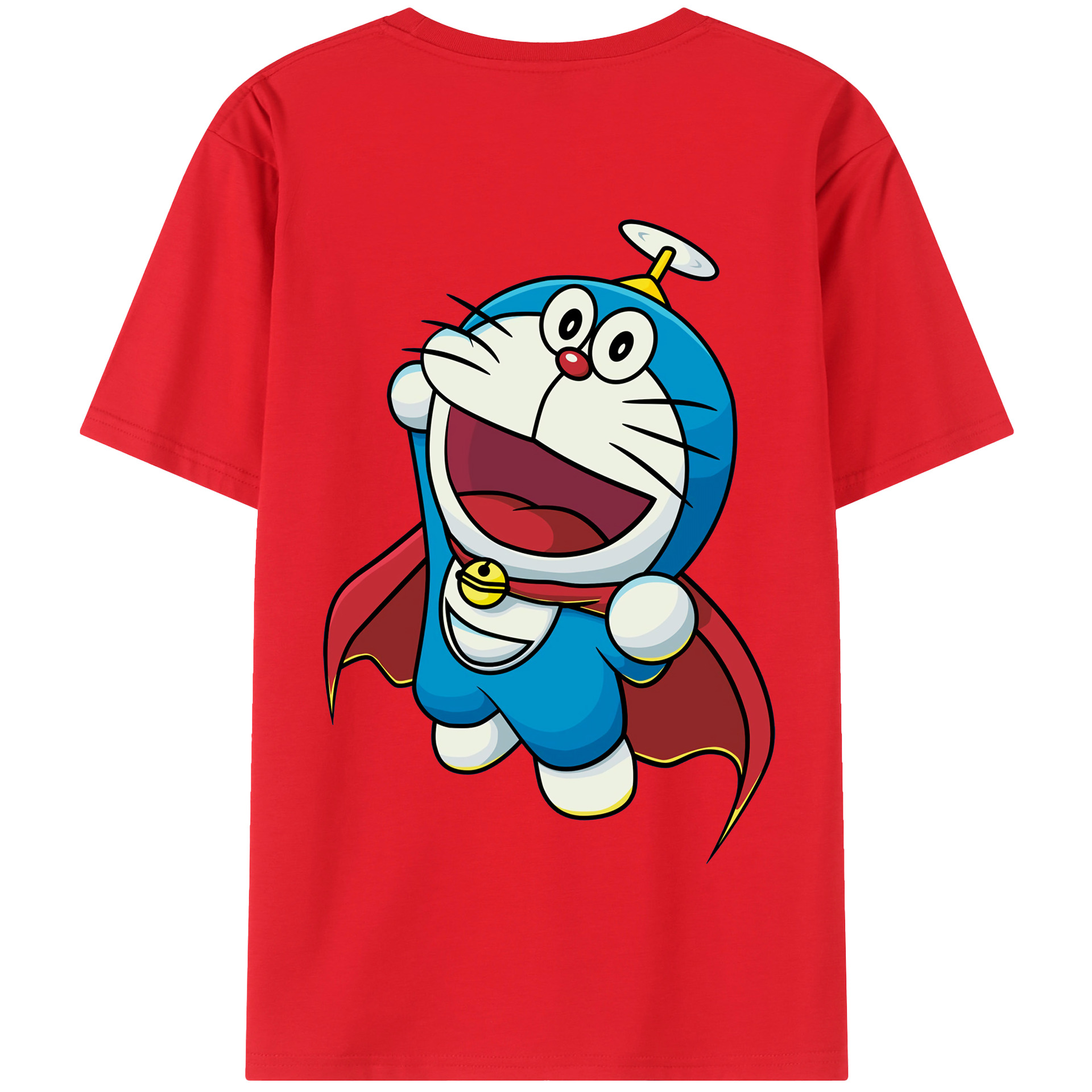 （画像用） ドラえもん Doraemon 綿100％半袖Tシャツ（背面プリント）