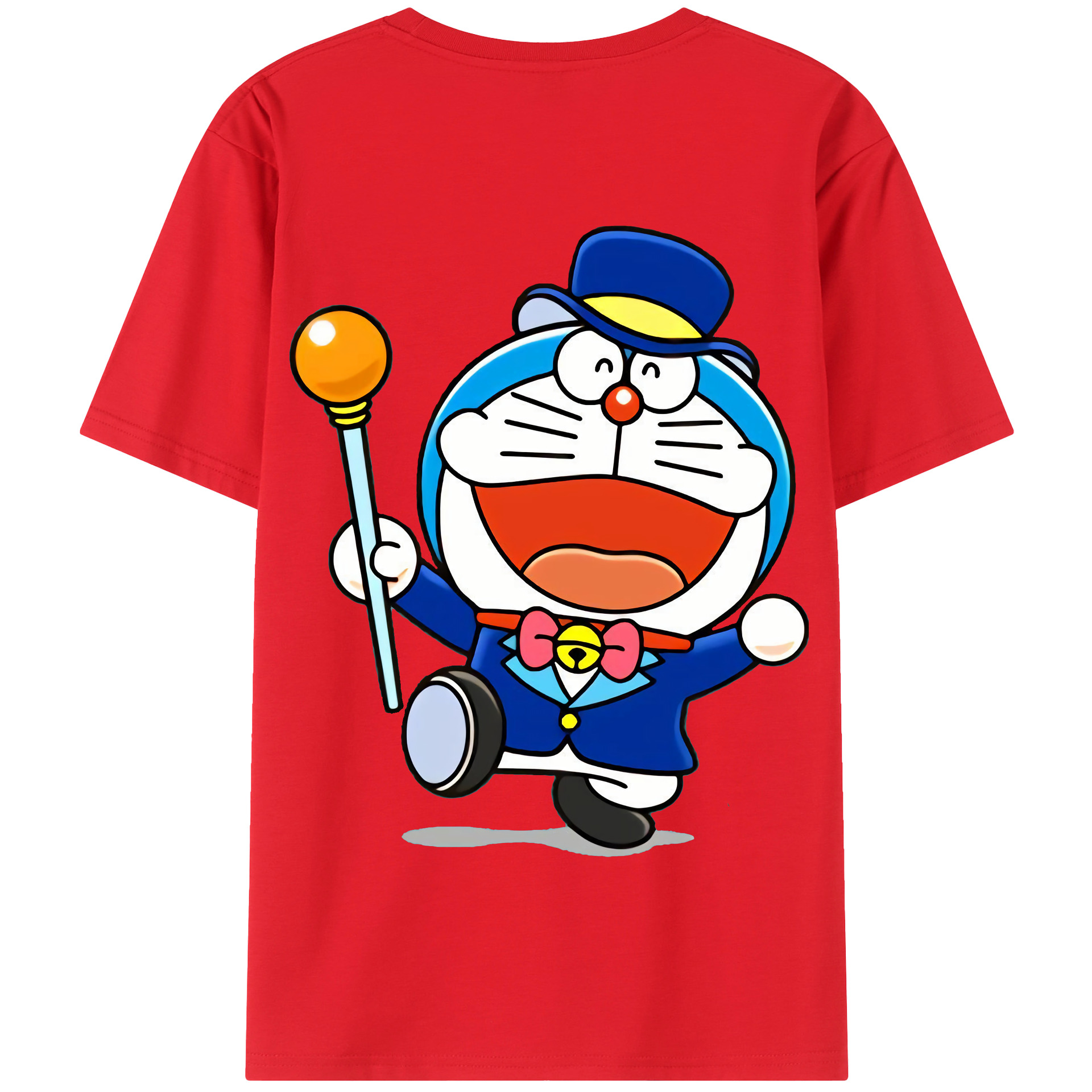 （画像用） ドラえもん Doraemon 綿100％半袖Tシャツ（背面プリント）