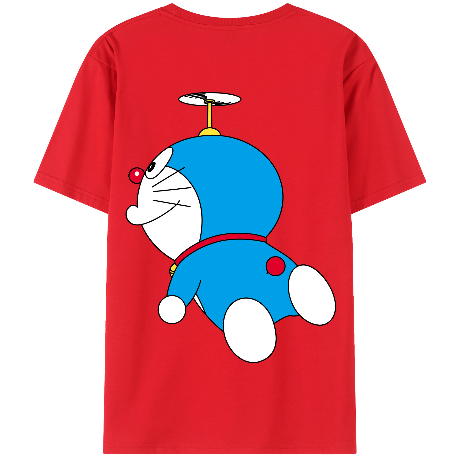 （画像用） ドラえもん Doraemon 綿100％半袖Tシャツ（背面プリント）