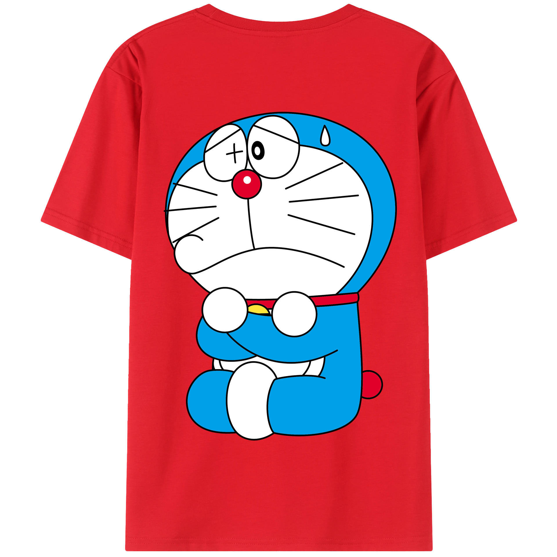 （画像用） ドラえもん Doraemon 綿100％半袖Tシャツ（背面プリント）