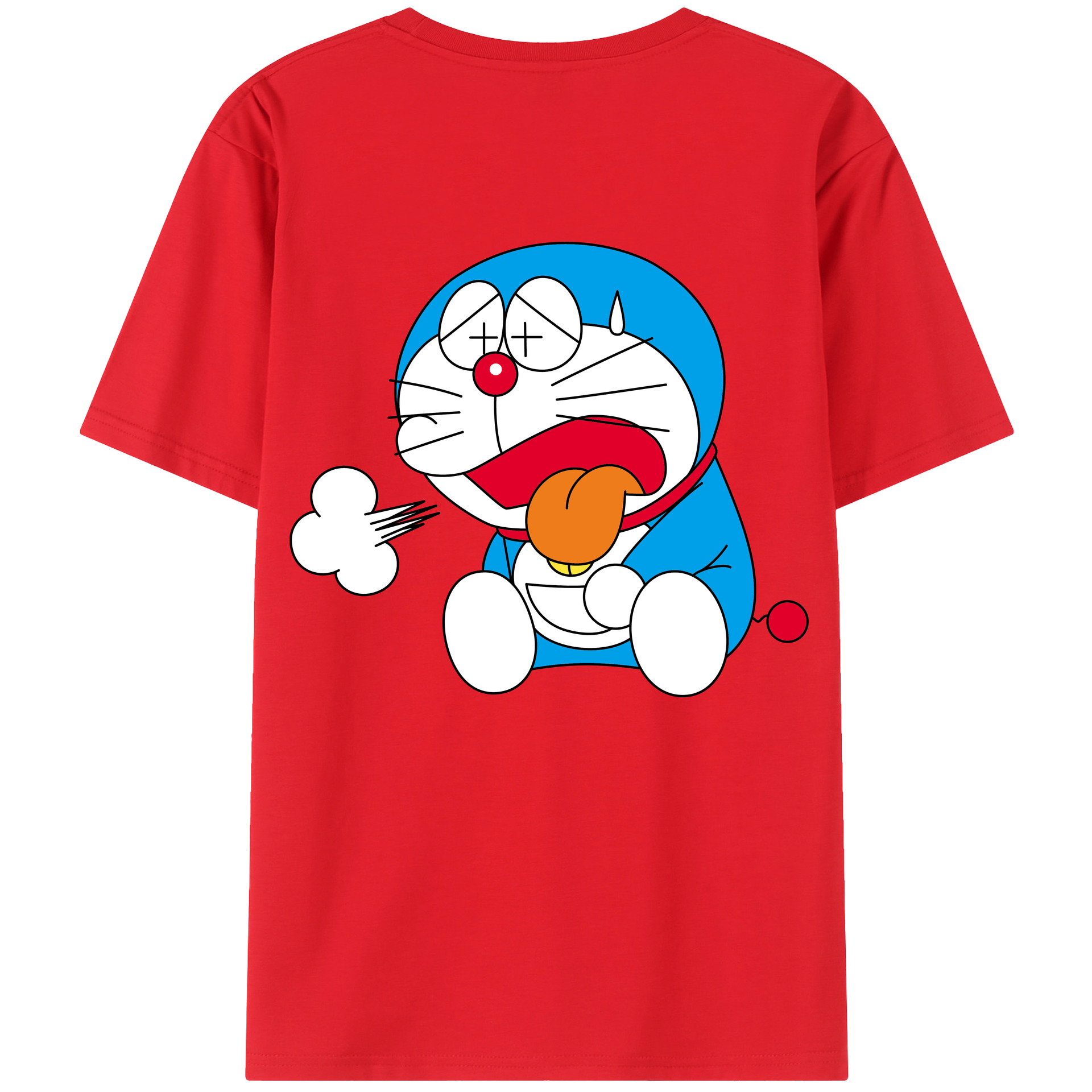 （画像用） ドラえもん Doraemon 綿100％半袖Tシャツ（背面プリント）