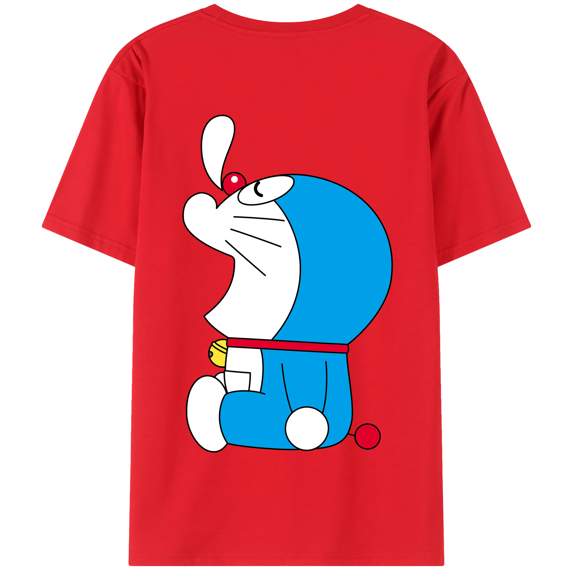 （画像用） ドラえもん Doraemon 綿100％半袖Tシャツ（背面プリント）