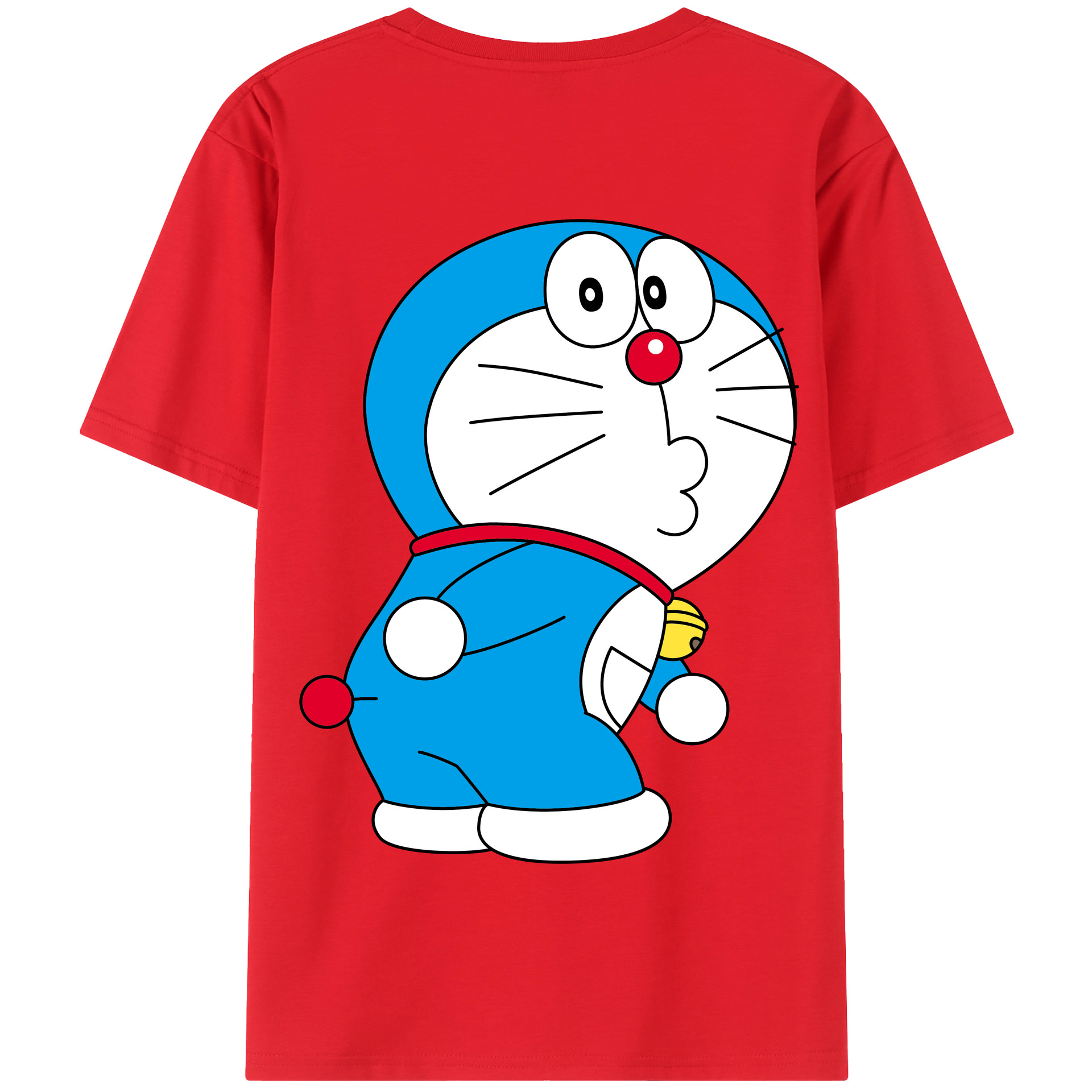 （画像用） ドラえもん Doraemon 綿100％半袖Tシャツ（背面プリント）