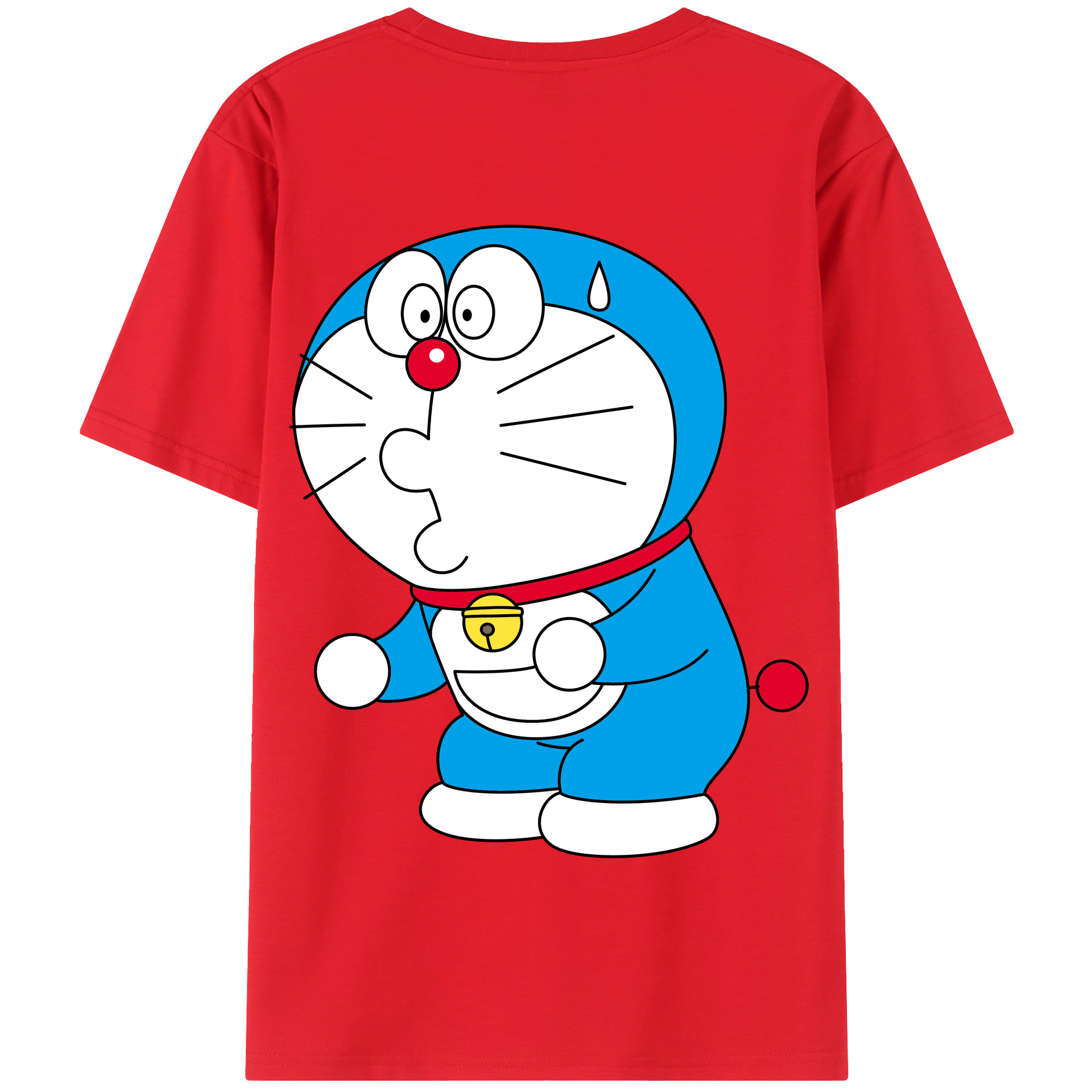 （画像用） ドラえもん Doraemon 綿100％半袖Tシャツ（背面プリント）