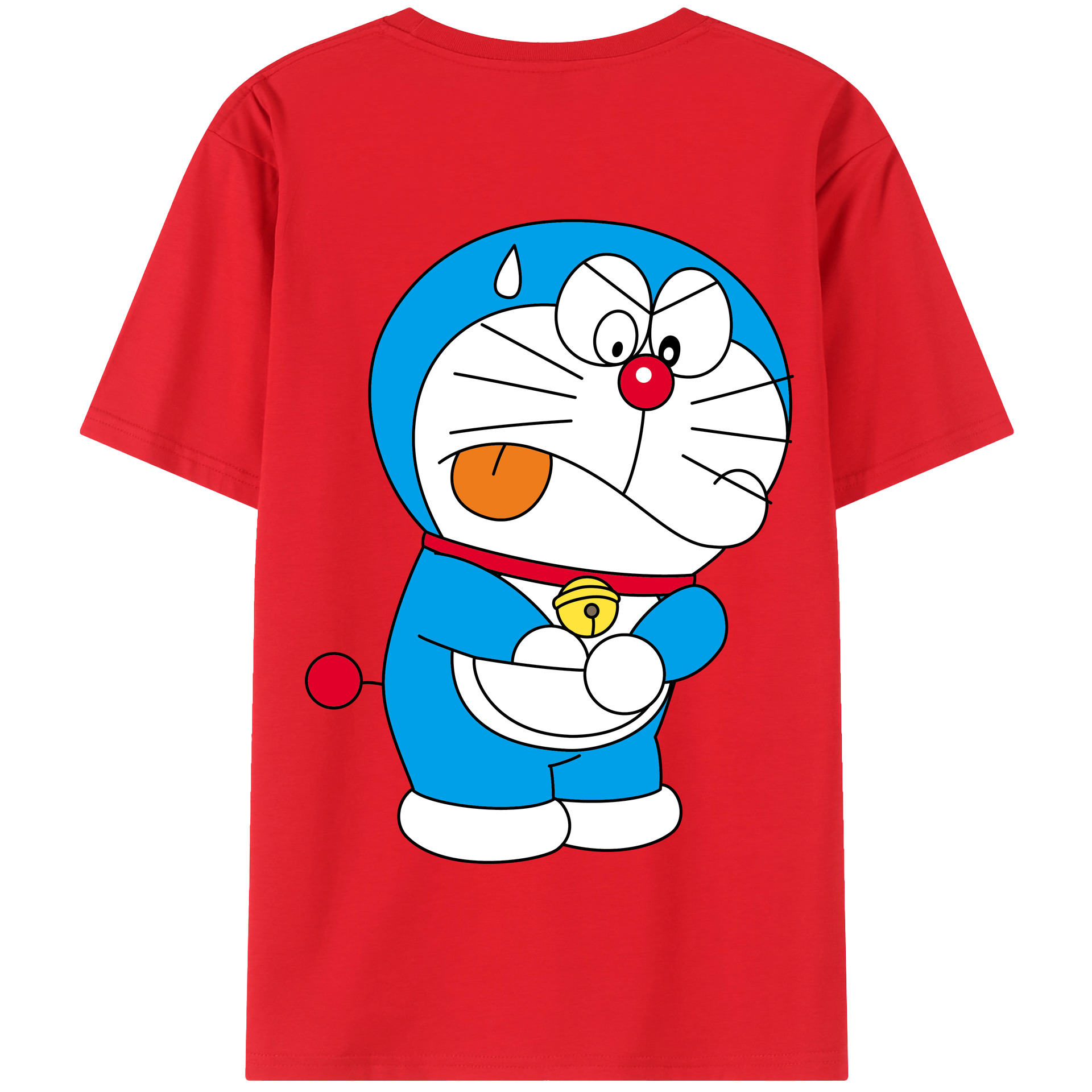 （画像用） ドラえもん Doraemon 綿100％半袖Tシャツ（背面プリント）
