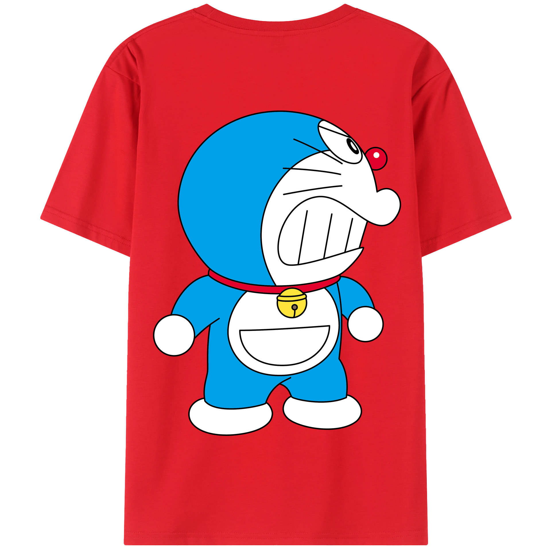 （画像用） ドラえもん Doraemon 綿100％半袖Tシャツ（背面プリント）