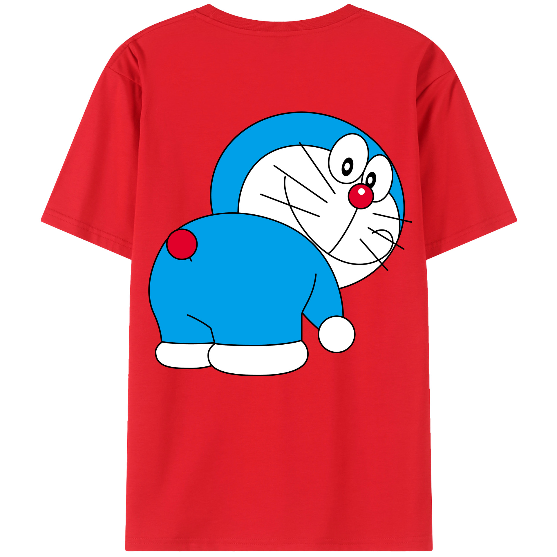 （画像用） ドラえもん Doraemon 綿100％半袖Tシャツ（背面プリント）