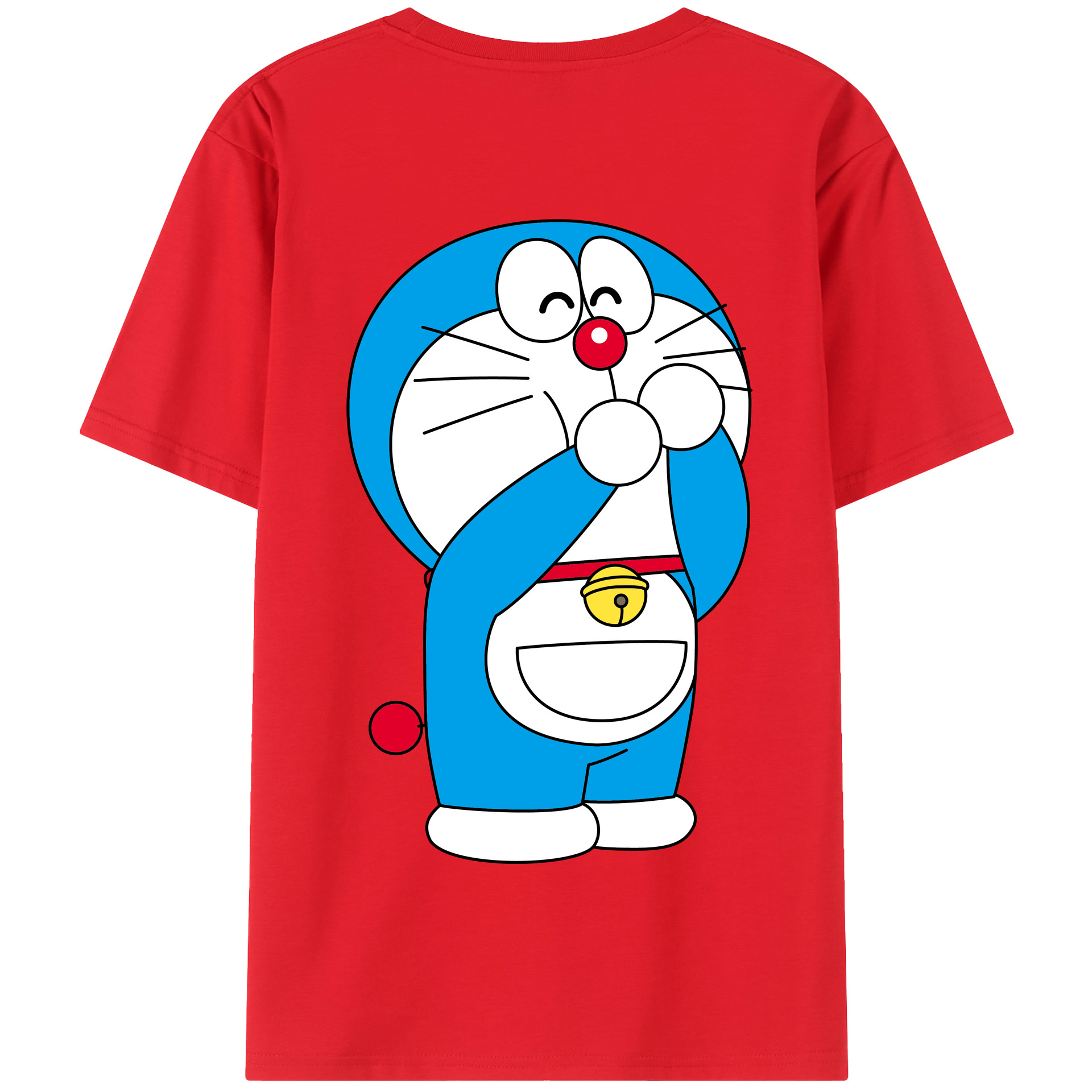 （画像用） ドラえもん Doraemon 綿100％半袖Tシャツ（背面プリント）