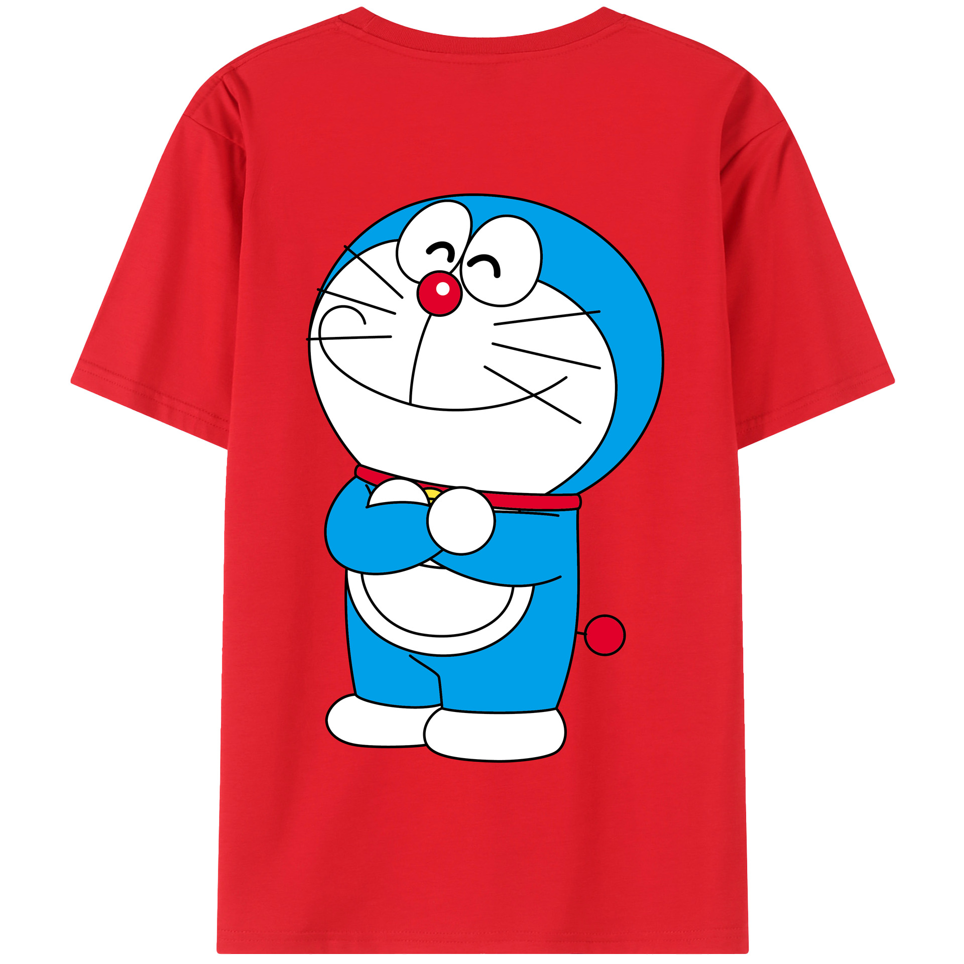 （画像用） ドラえもん Doraemon 綿100％半袖Tシャツ（背面プリント）