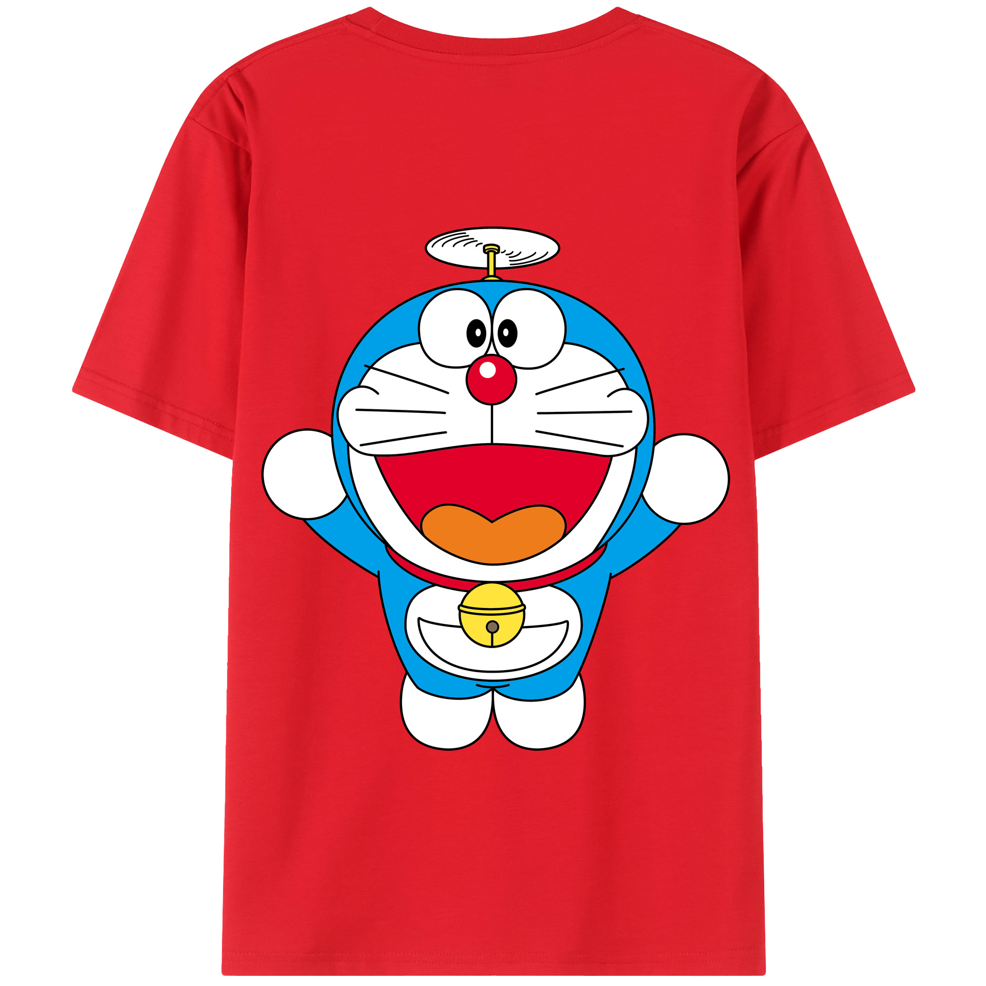 （画像用） ドラえもん Doraemon 綿100％半袖Tシャツ（背面プリント）
