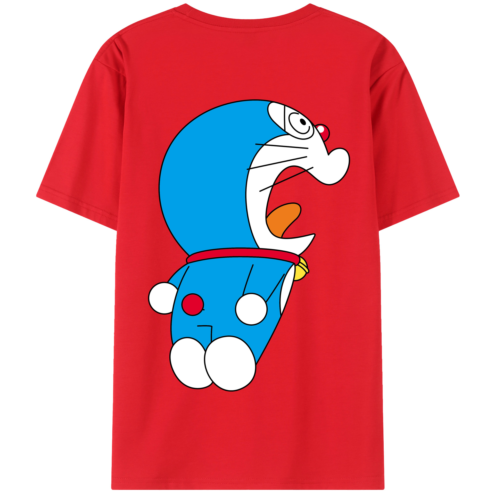 （画像用） ドラえもん Doraemon 綿100％半袖Tシャツ（背面プリント）