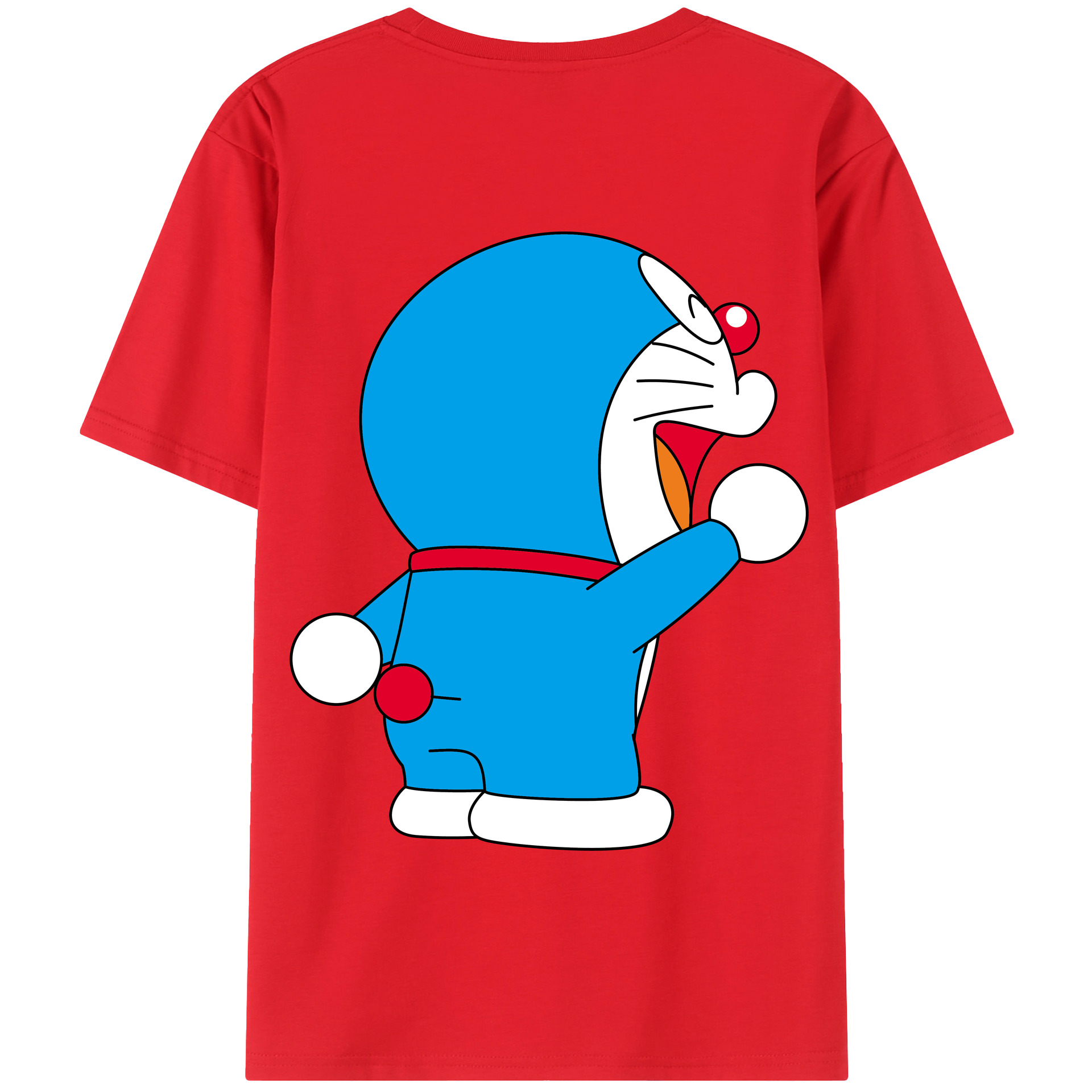 （画像用） ドラえもん Doraemon 綿100％半袖Tシャツ（背面プリント）