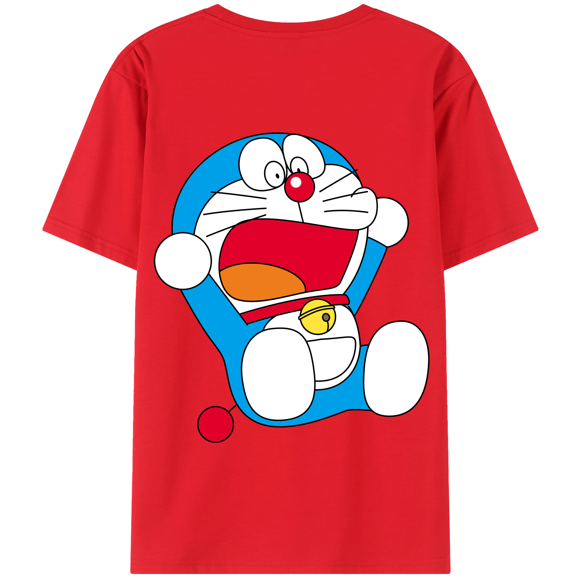 （画像用） ドラえもん Doraemon 綿100％半袖Tシャツ（背面プリント）