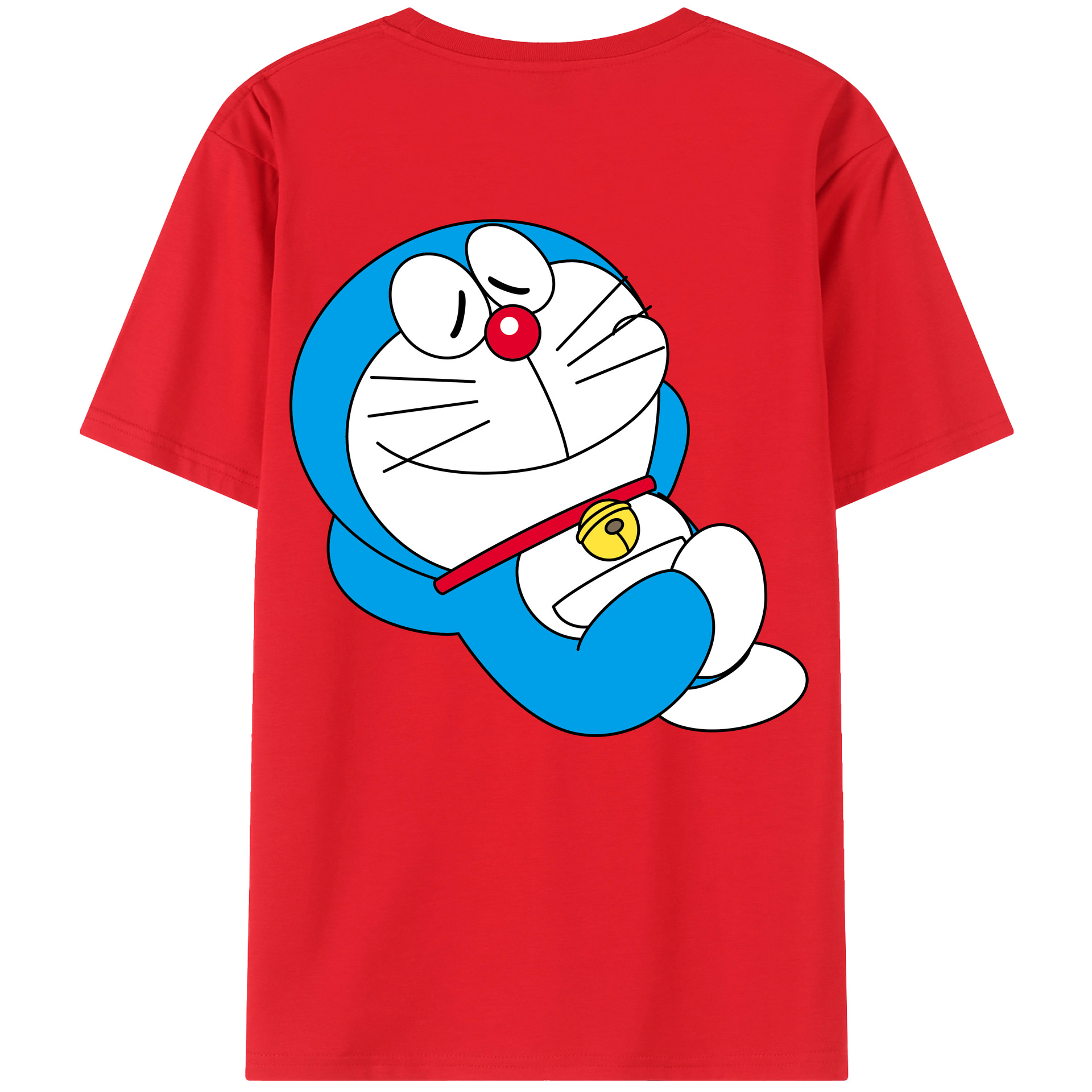 （画像用） ドラえもん Doraemon 綿100％半袖Tシャツ（背面プリント）