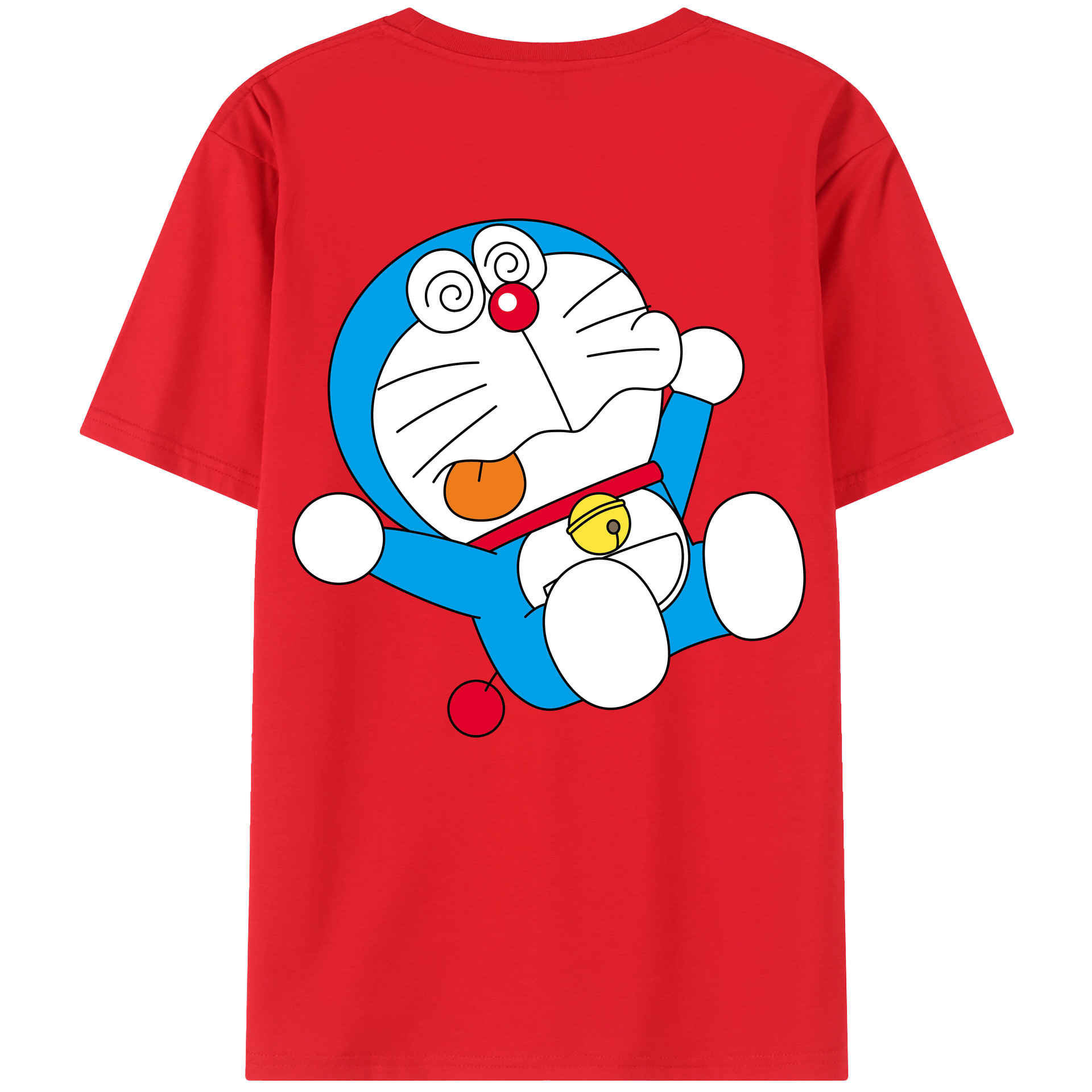 （画像用） ドラえもん Doraemon 綿100％半袖Tシャツ（背面プリント）
