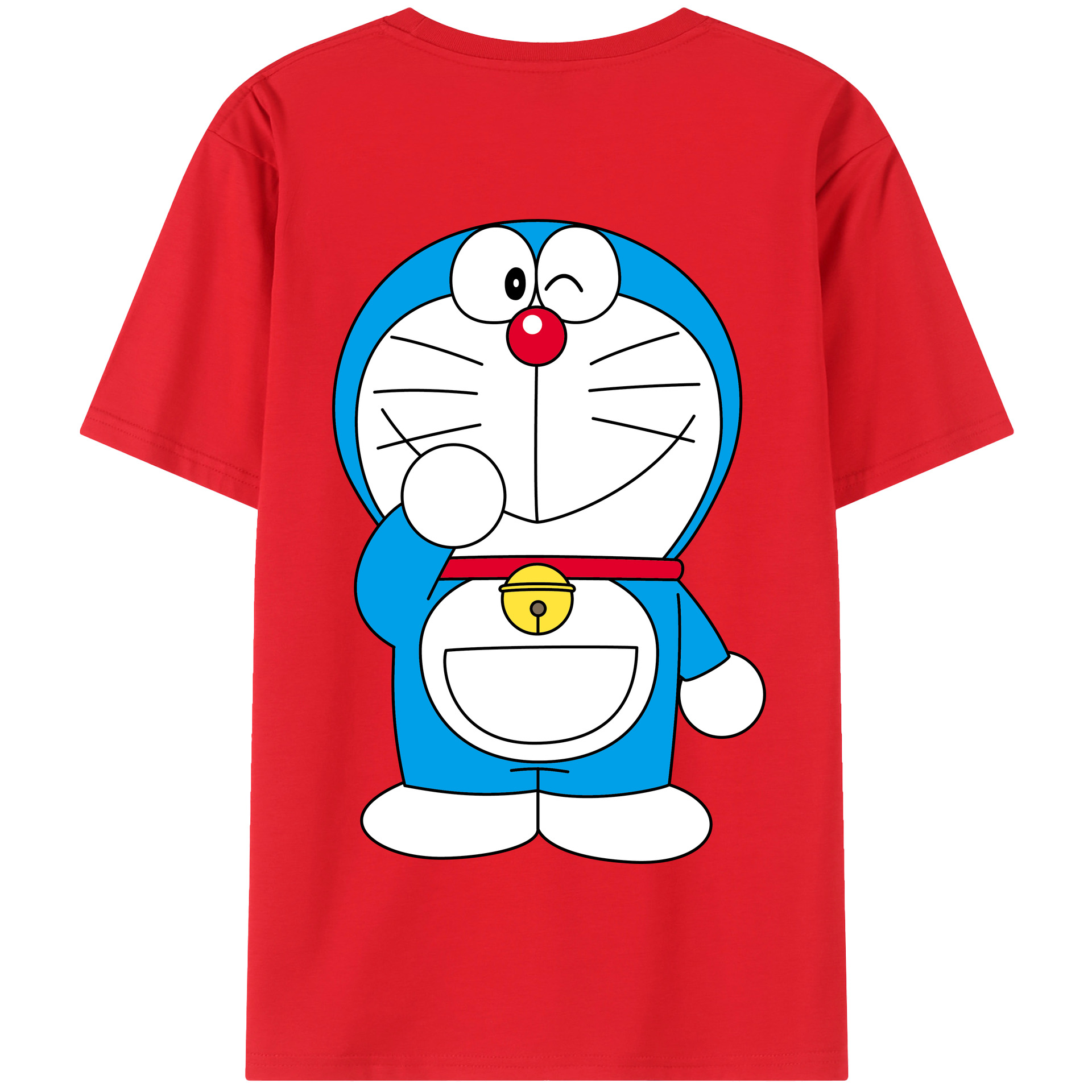 （画像用） ドラえもん Doraemon 綿100％半袖Tシャツ（背面プリント）