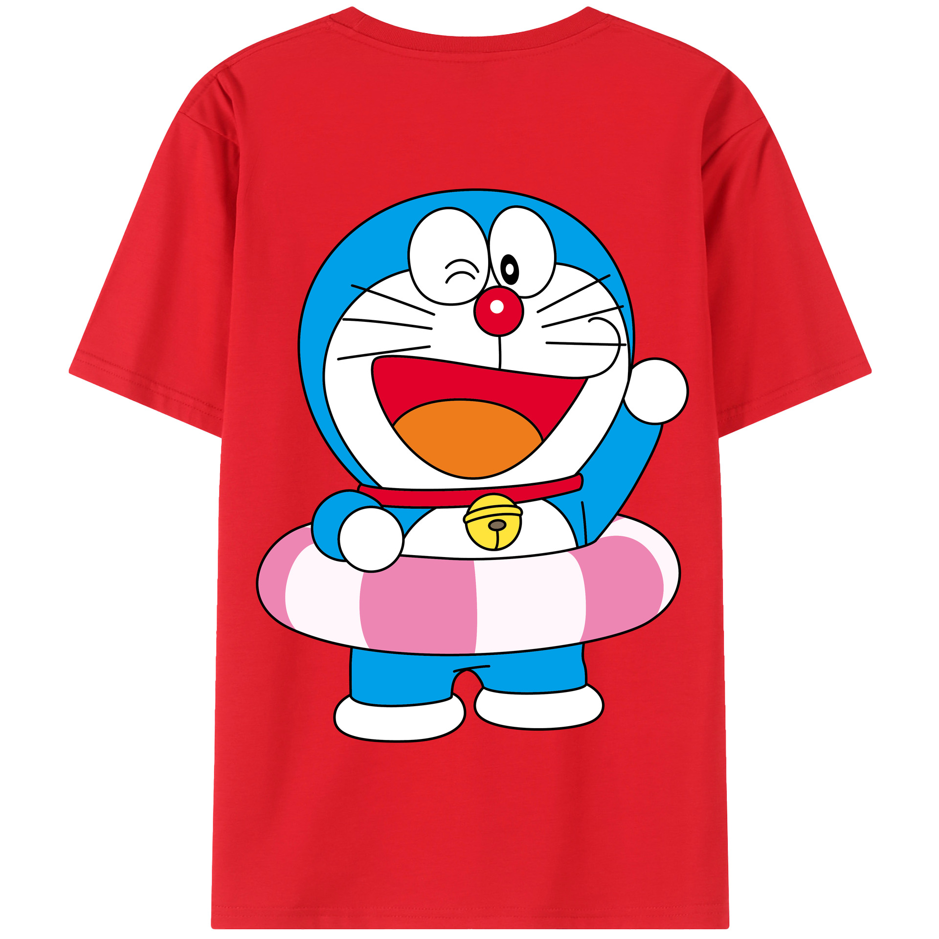 （画像用） ドラえもん Doraemon 綿100％半袖Tシャツ（背面プリント）