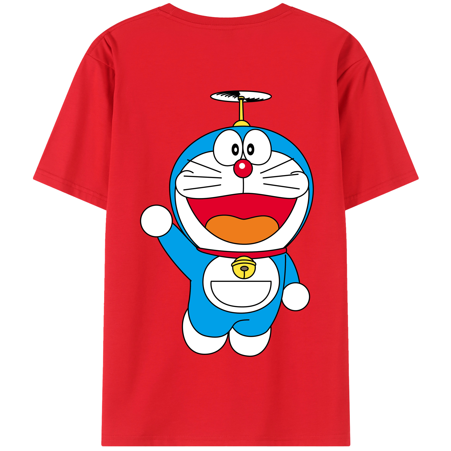 （画像用） ドラえもん Doraemon 綿100％半袖Tシャツ（背面プリント）