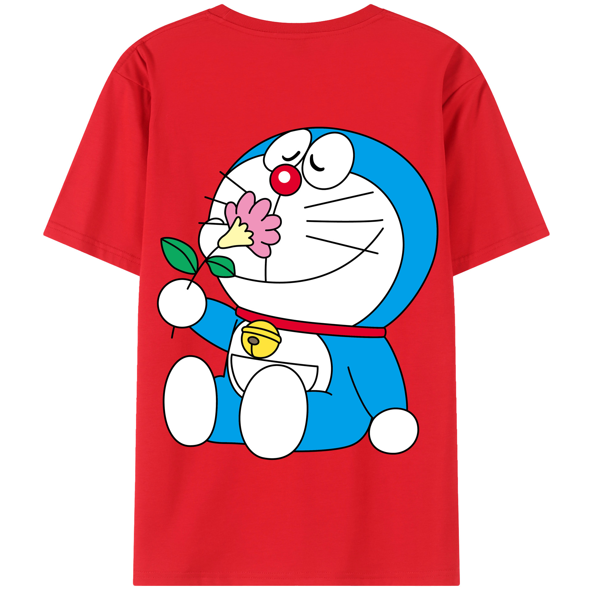 （画像用） ドラえもん Doraemon 綿100％半袖Tシャツ（背面プリント）