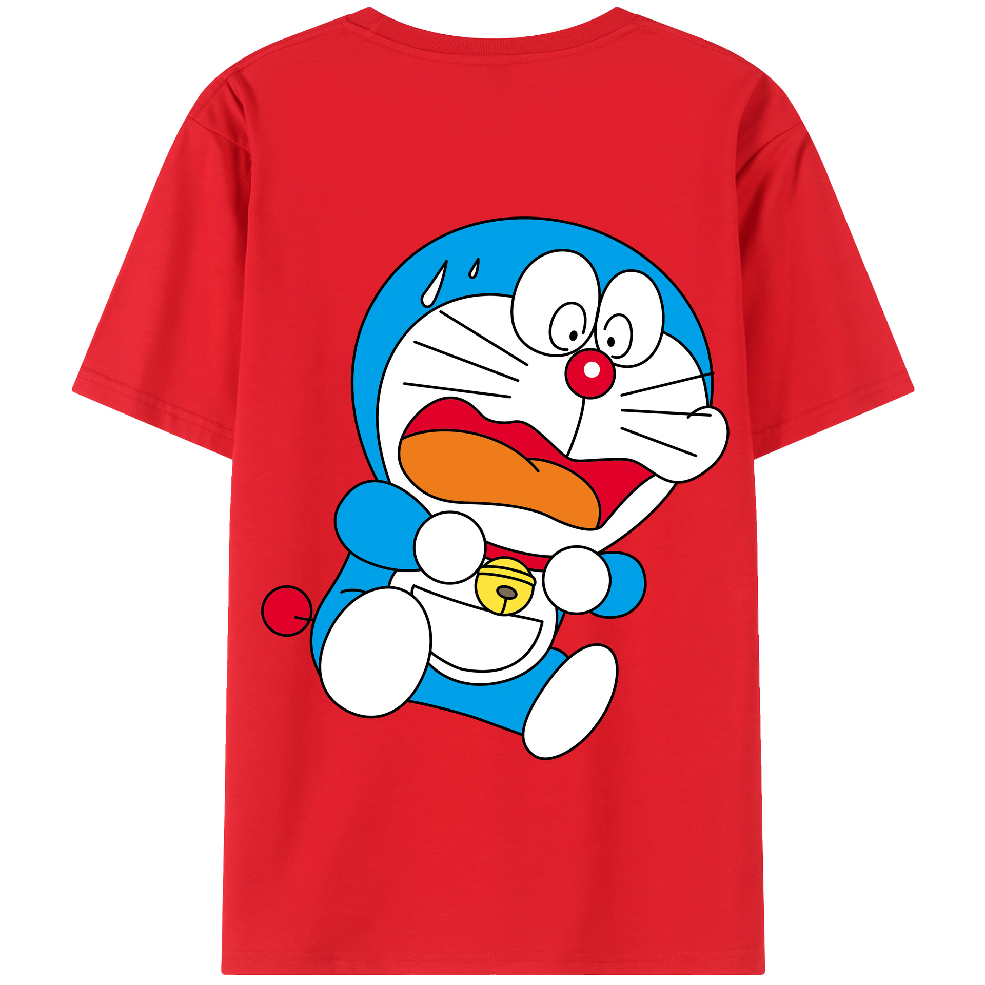 （画像用） ドラえもん Doraemon 綿100％半袖Tシャツ（背面プリント）