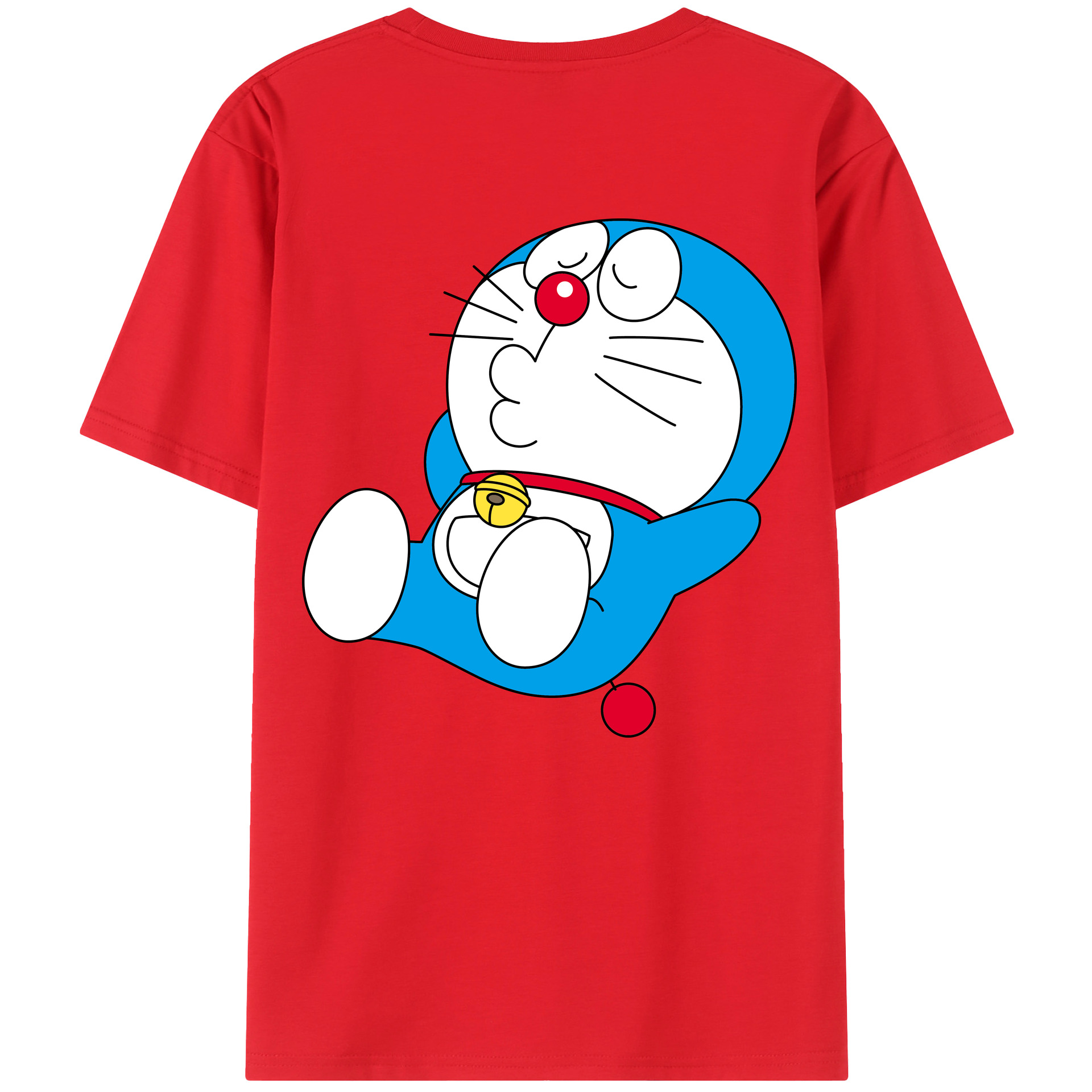 （画像用） ドラえもん Doraemon 綿100％半袖Tシャツ（背面プリント）