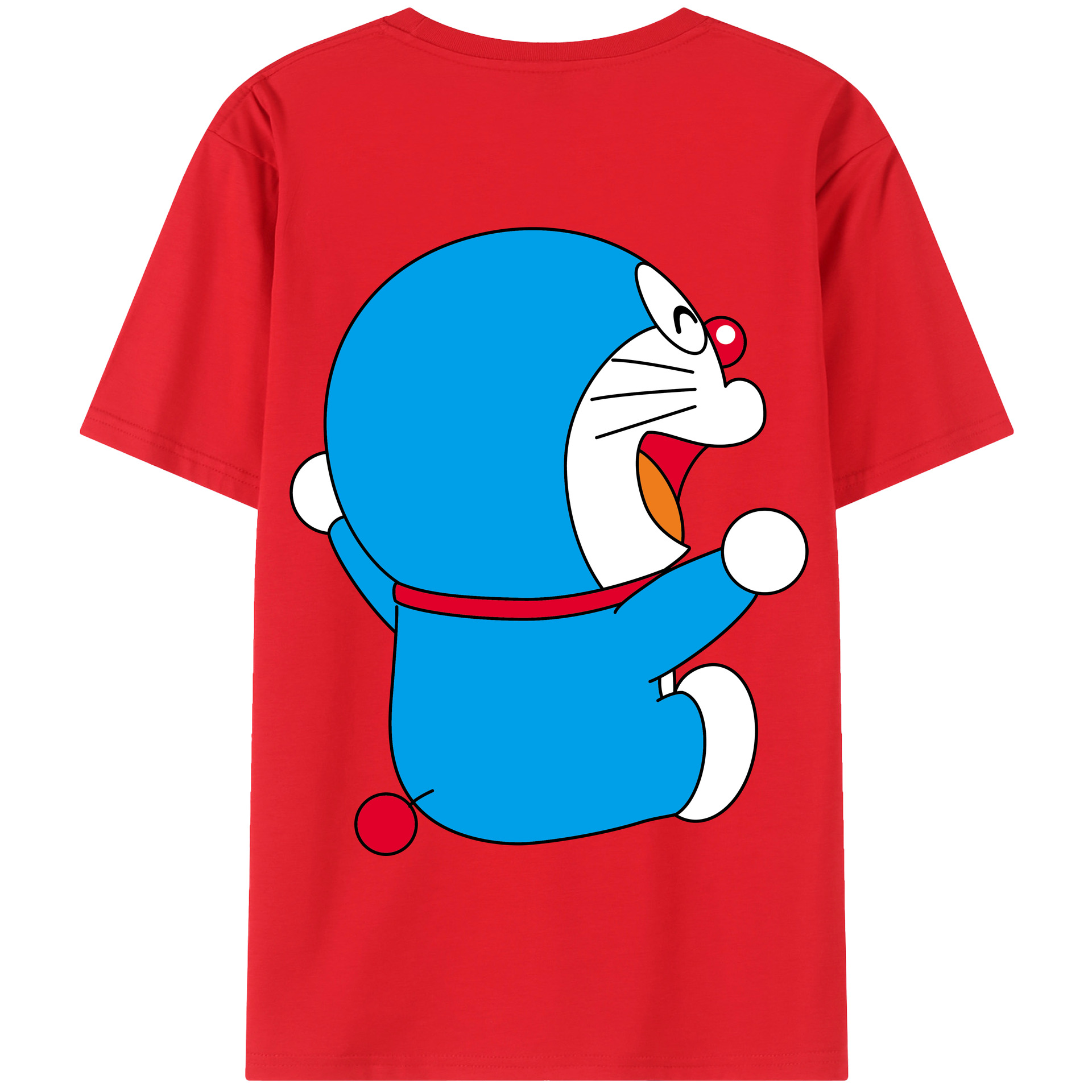 （画像用） ドラえもん Doraemon 綿100％半袖Tシャツ（背面プリント）
