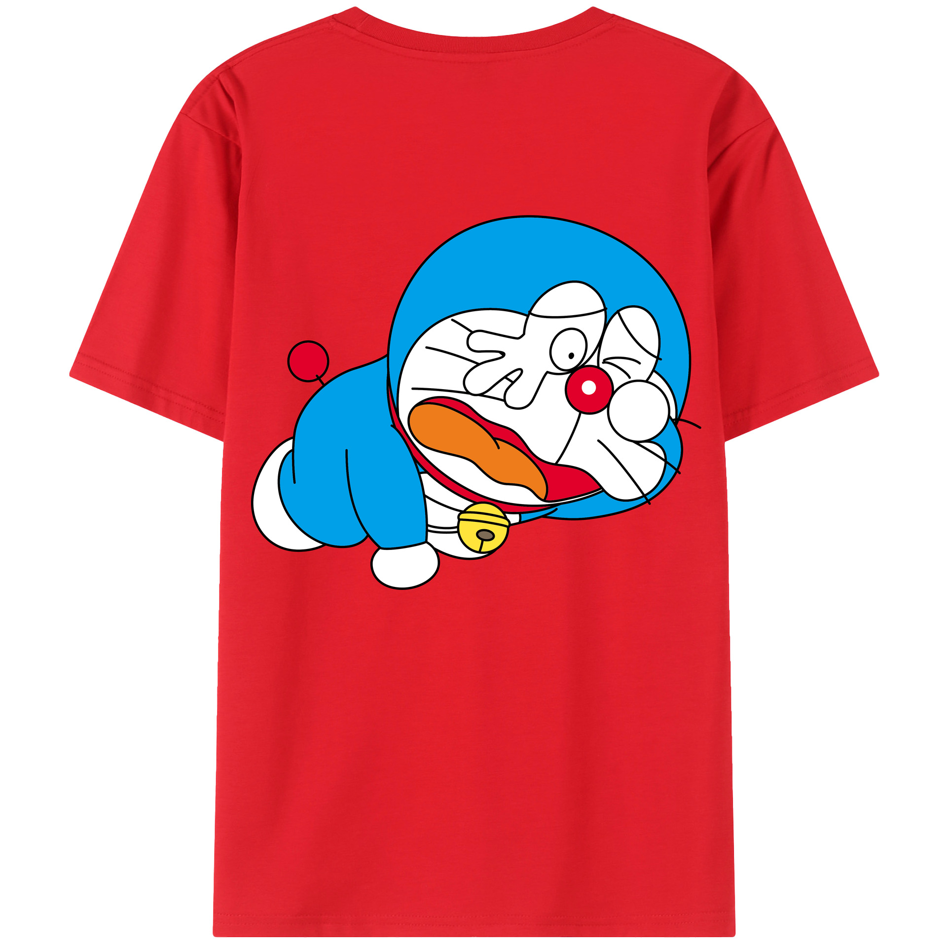 （画像用） ドラえもん Doraemon 綿100％半袖Tシャツ（背面プリント）