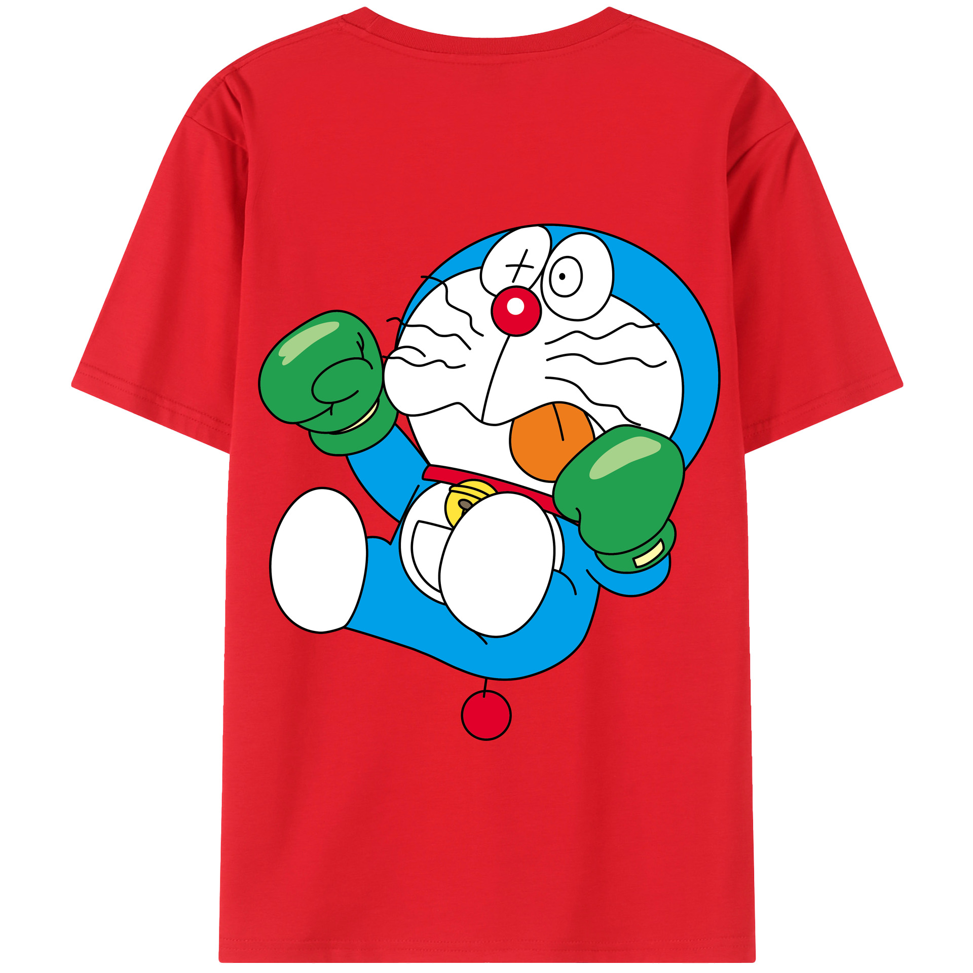 （画像用） ドラえもん Doraemon 綿100％半袖Tシャツ（背面プリント）