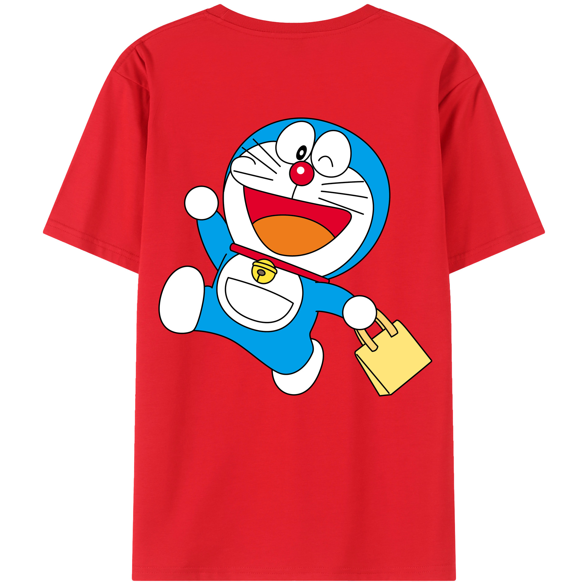 （画像用） ドラえもん Doraemon 綿100％半袖Tシャツ（背面プリント）