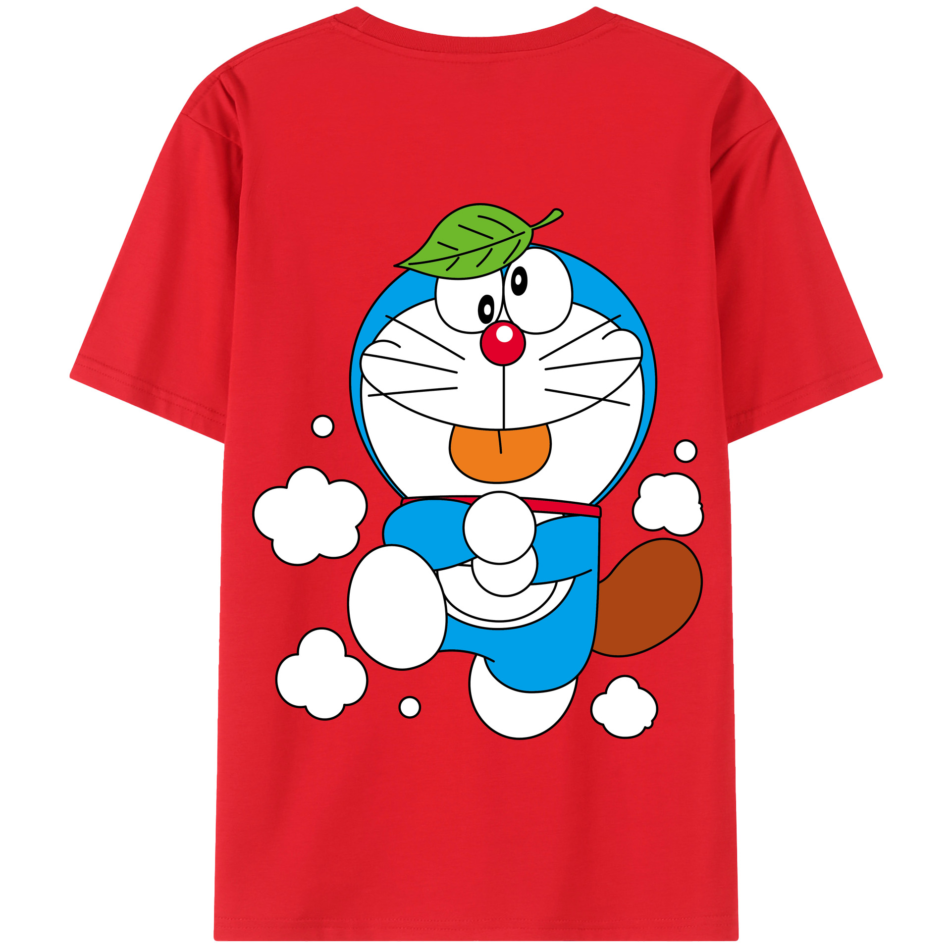 （画像用） ドラえもん Doraemon 綿100％半袖Tシャツ（背面プリント）