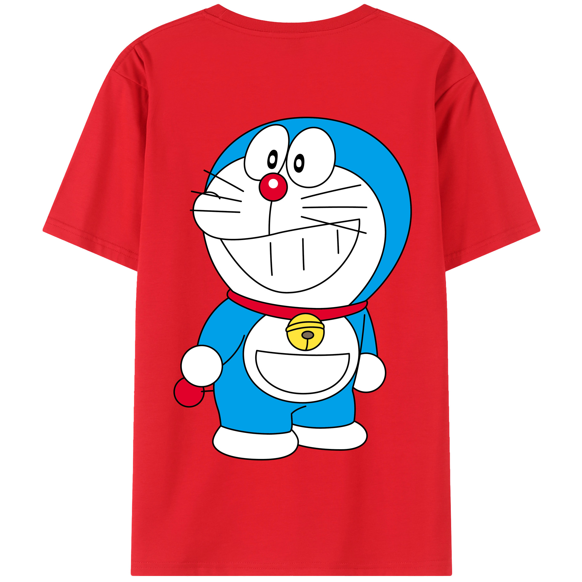 （画像用） ドラえもん Doraemon 綿100％半袖Tシャツ（背面プリント）