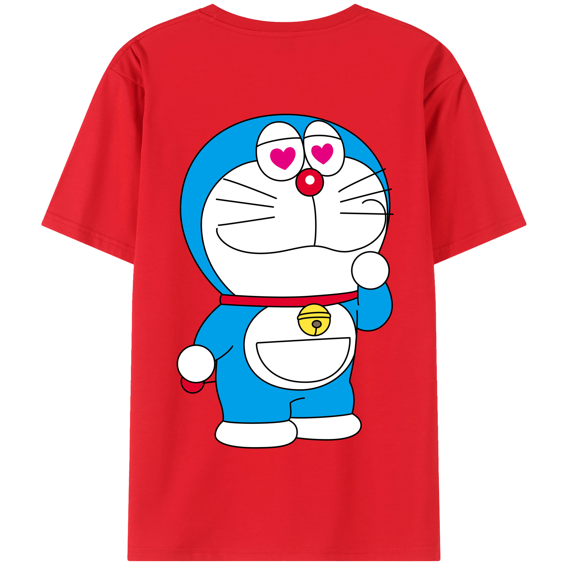 （画像用） ドラえもん Doraemon 綿100％半袖Tシャツ（背面プリント）