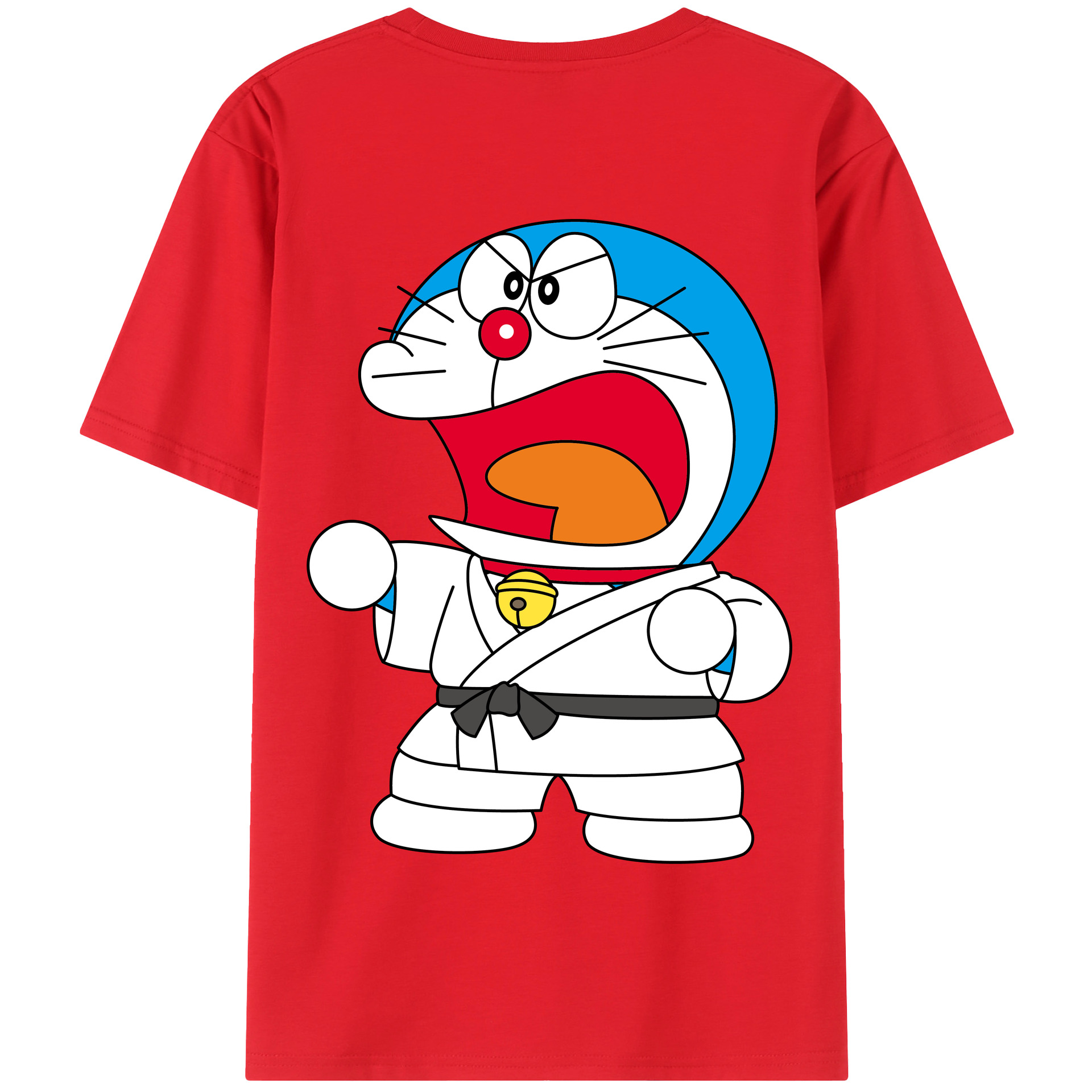 （画像用） ドラえもん Doraemon 綿100％半袖Tシャツ（背面プリント）