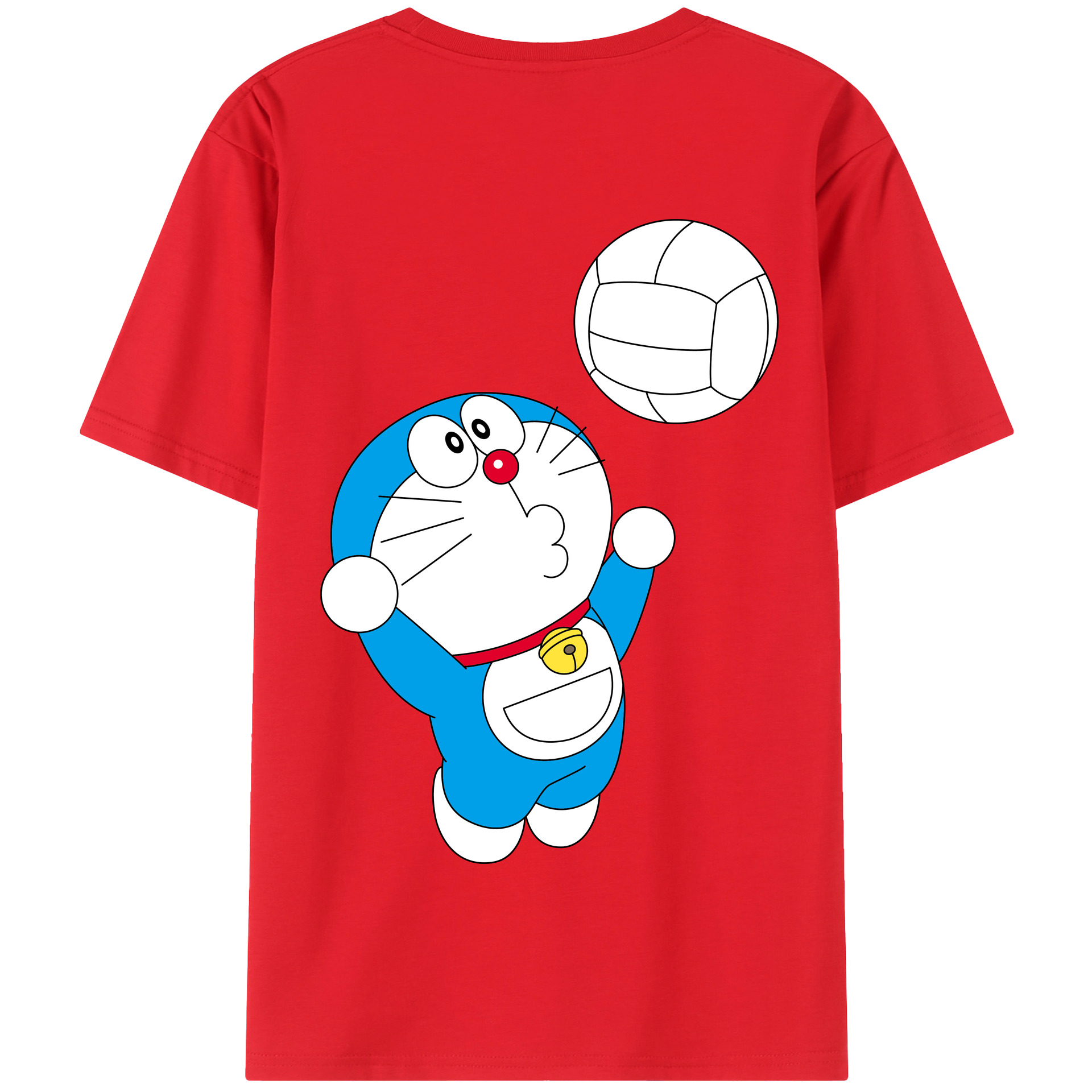 （画像用） ドラえもん Doraemon 綿100％半袖Tシャツ（背面プリント）