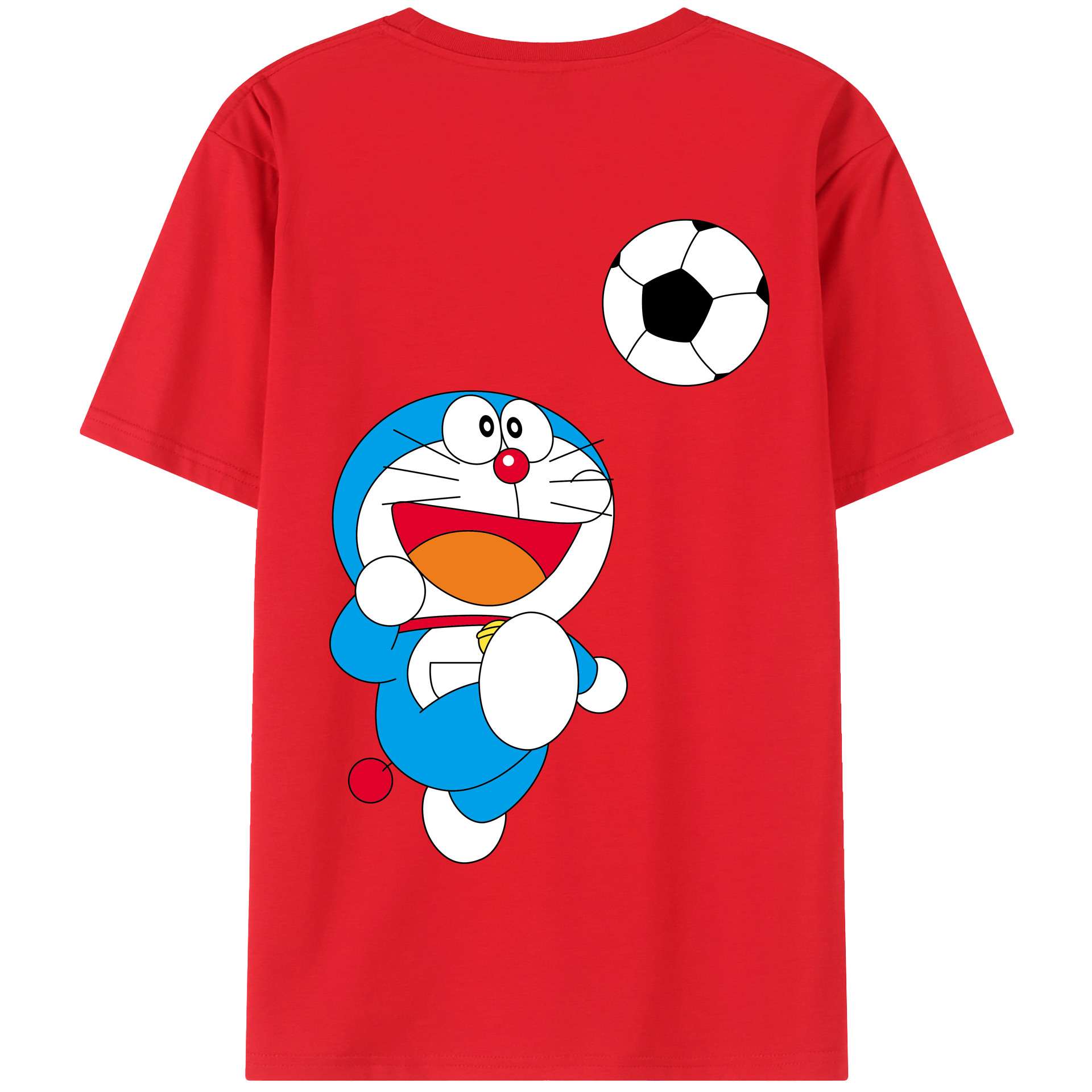 （画像用） ドラえもん Doraemon 綿100％半袖Tシャツ（背面プリント）