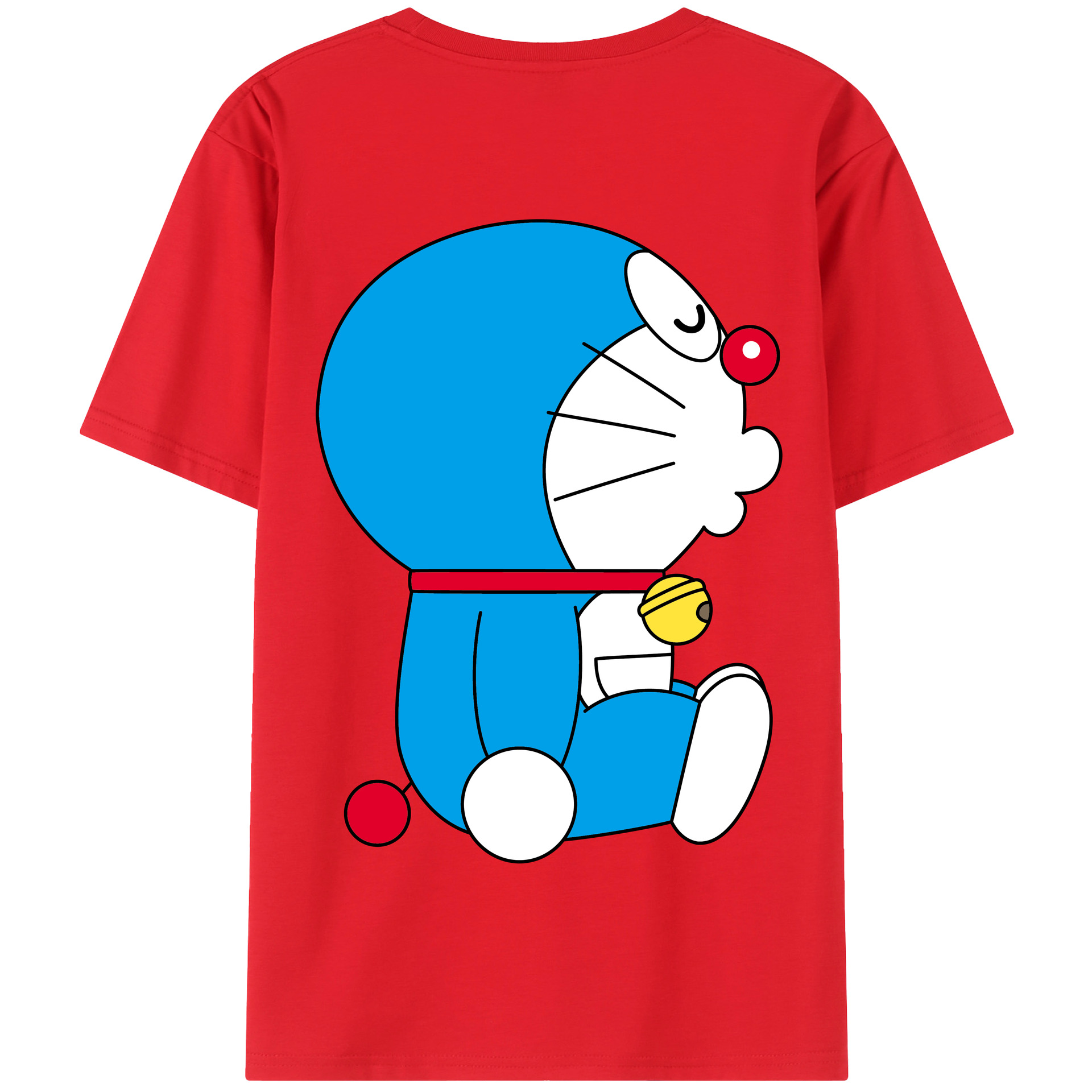 （画像用） ドラえもん Doraemon 綿100％半袖Tシャツ（背面プリント）