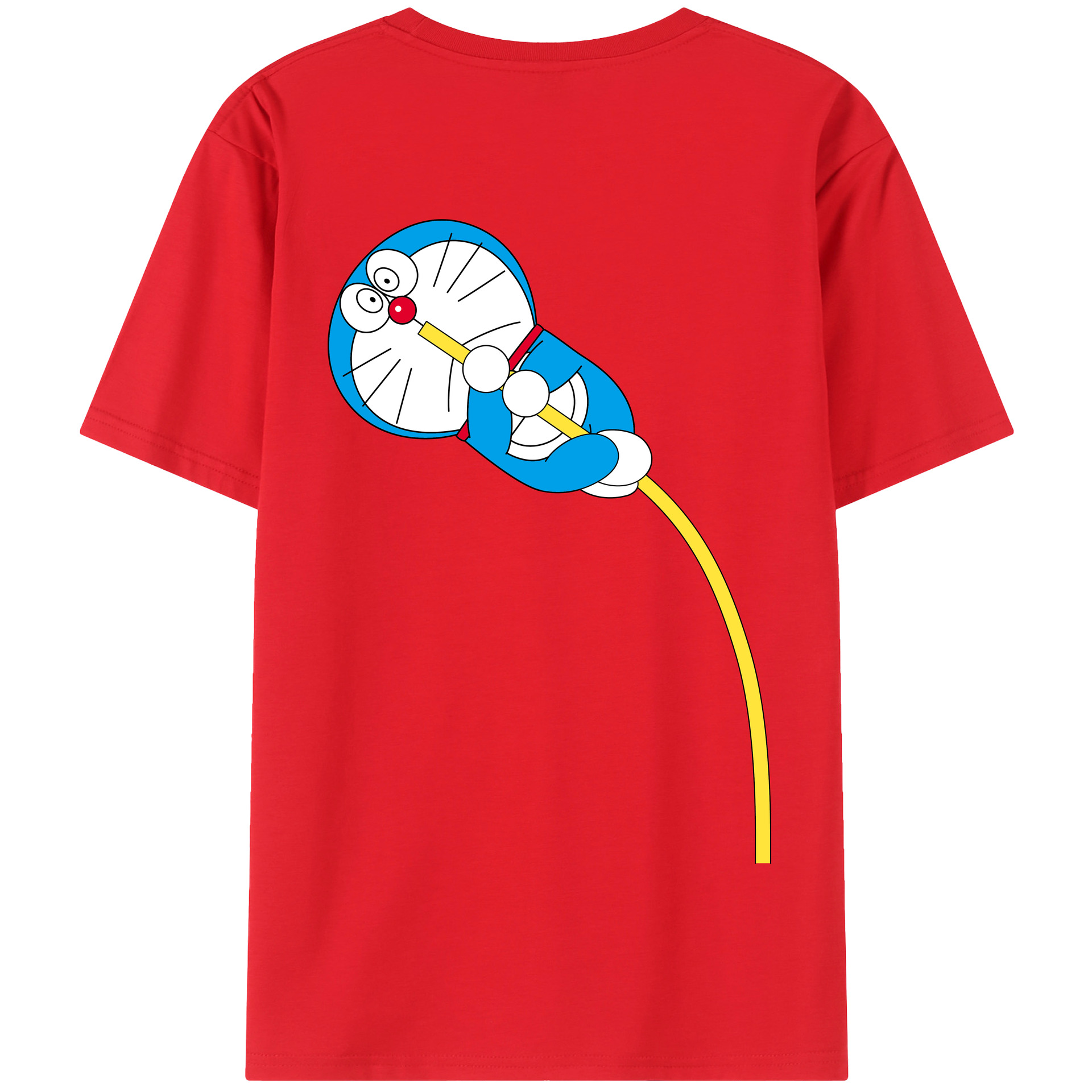 （画像用） ドラえもん Doraemon 綿100％半袖Tシャツ（背面プリント）
