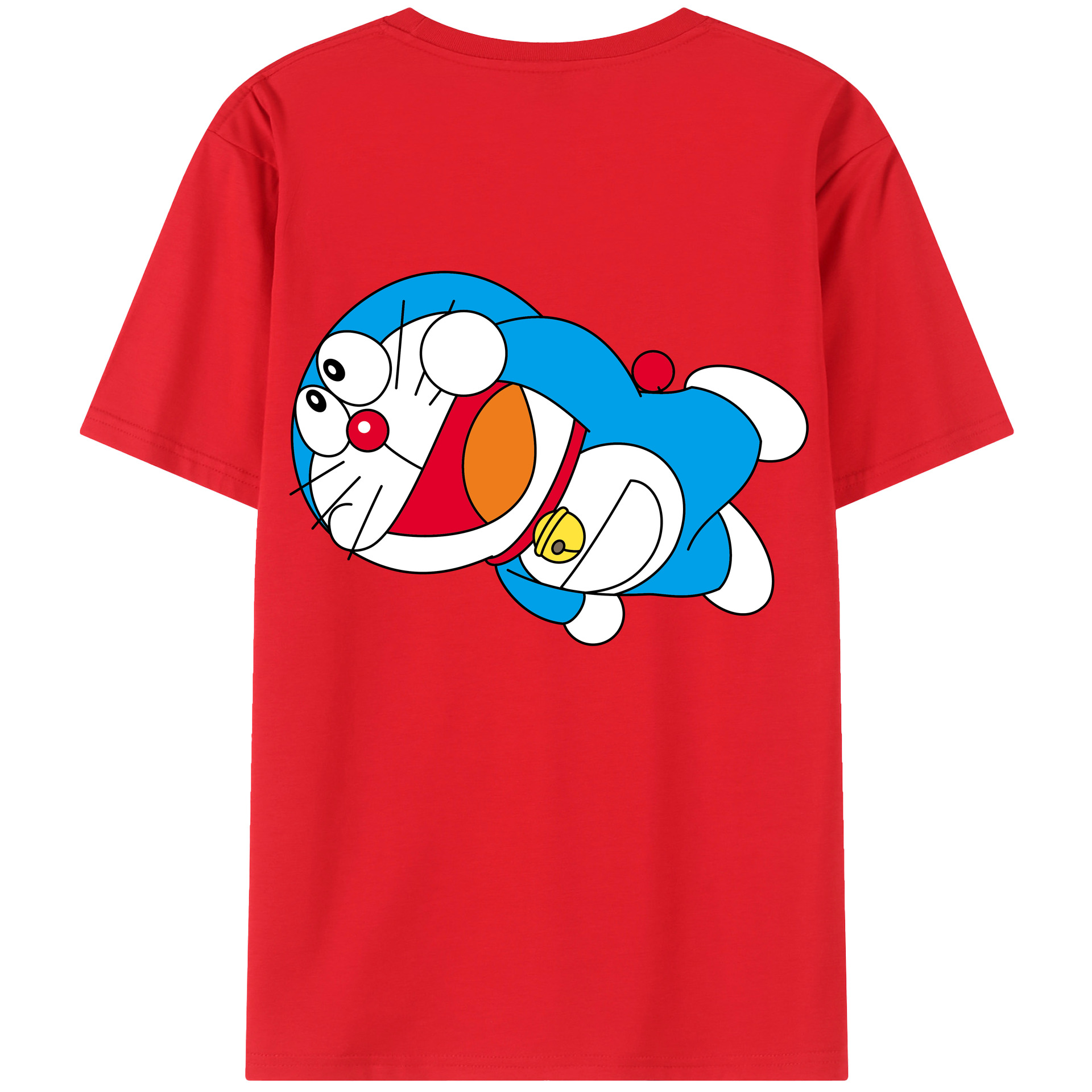 （画像用） ドラえもん Doraemon 綿100％半袖Tシャツ（背面プリント）
