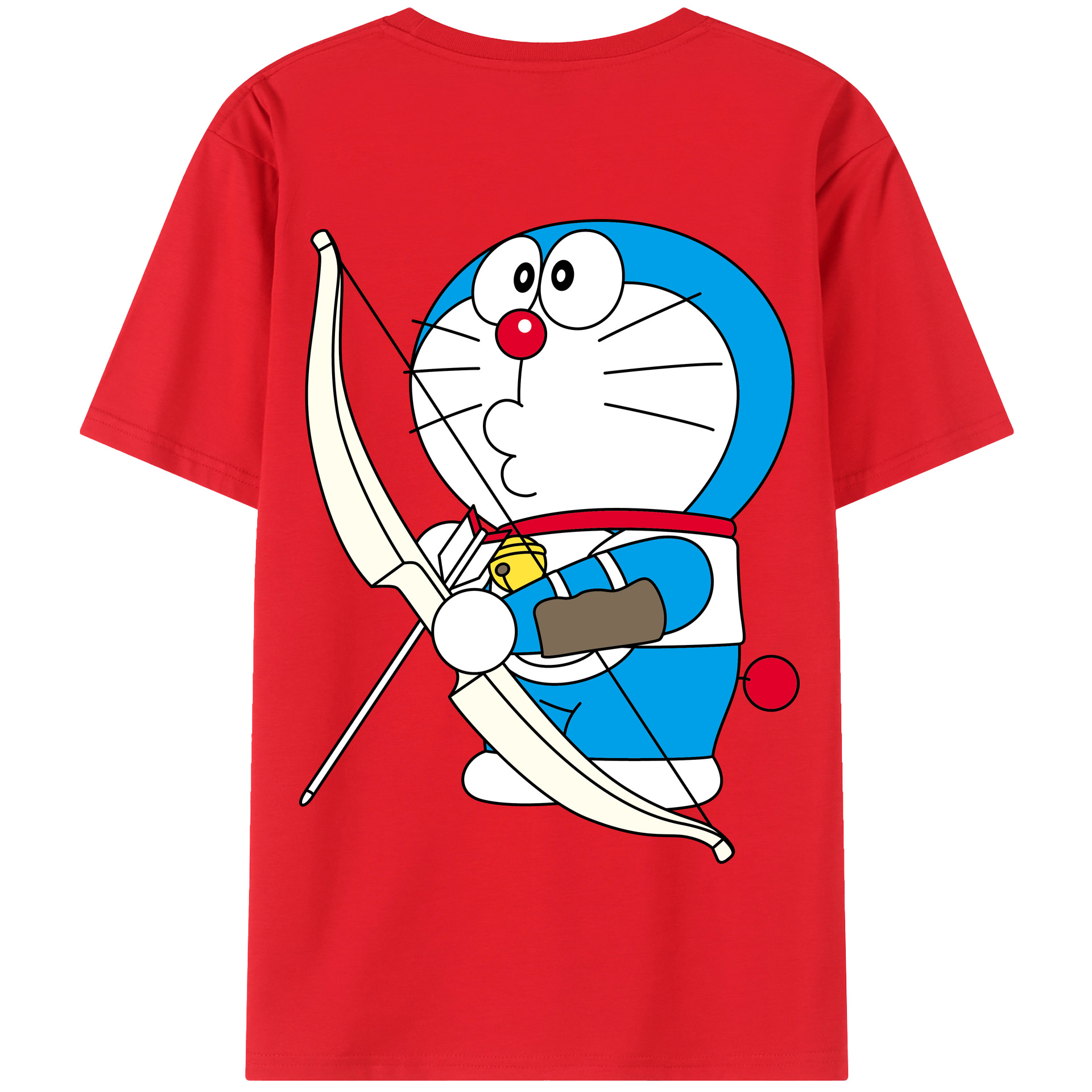 （画像用） ドラえもん Doraemon 綿100％半袖Tシャツ（背面プリント）