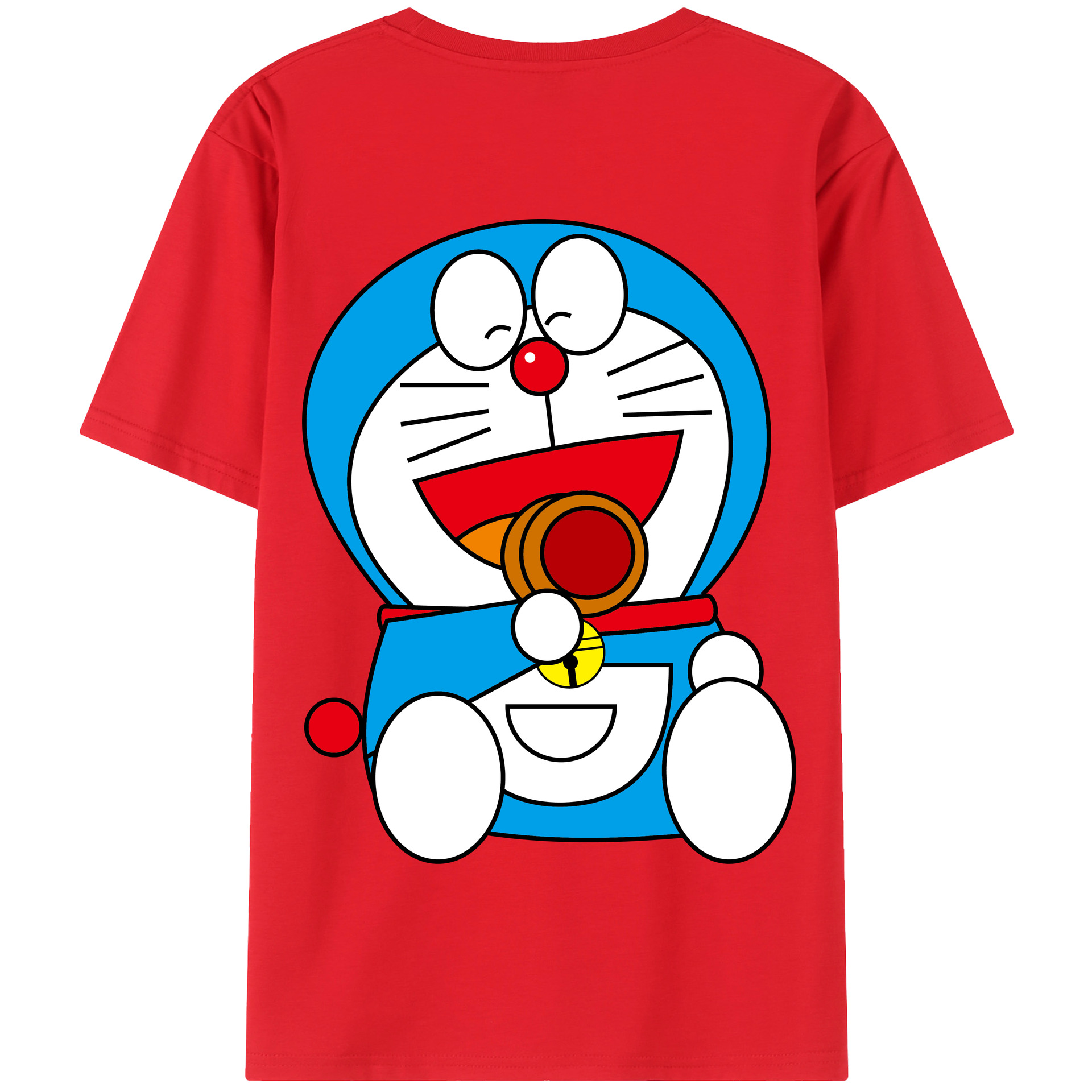 （画像用） ドラえもん Doraemon 綿100％半袖Tシャツ（背面プリント）
