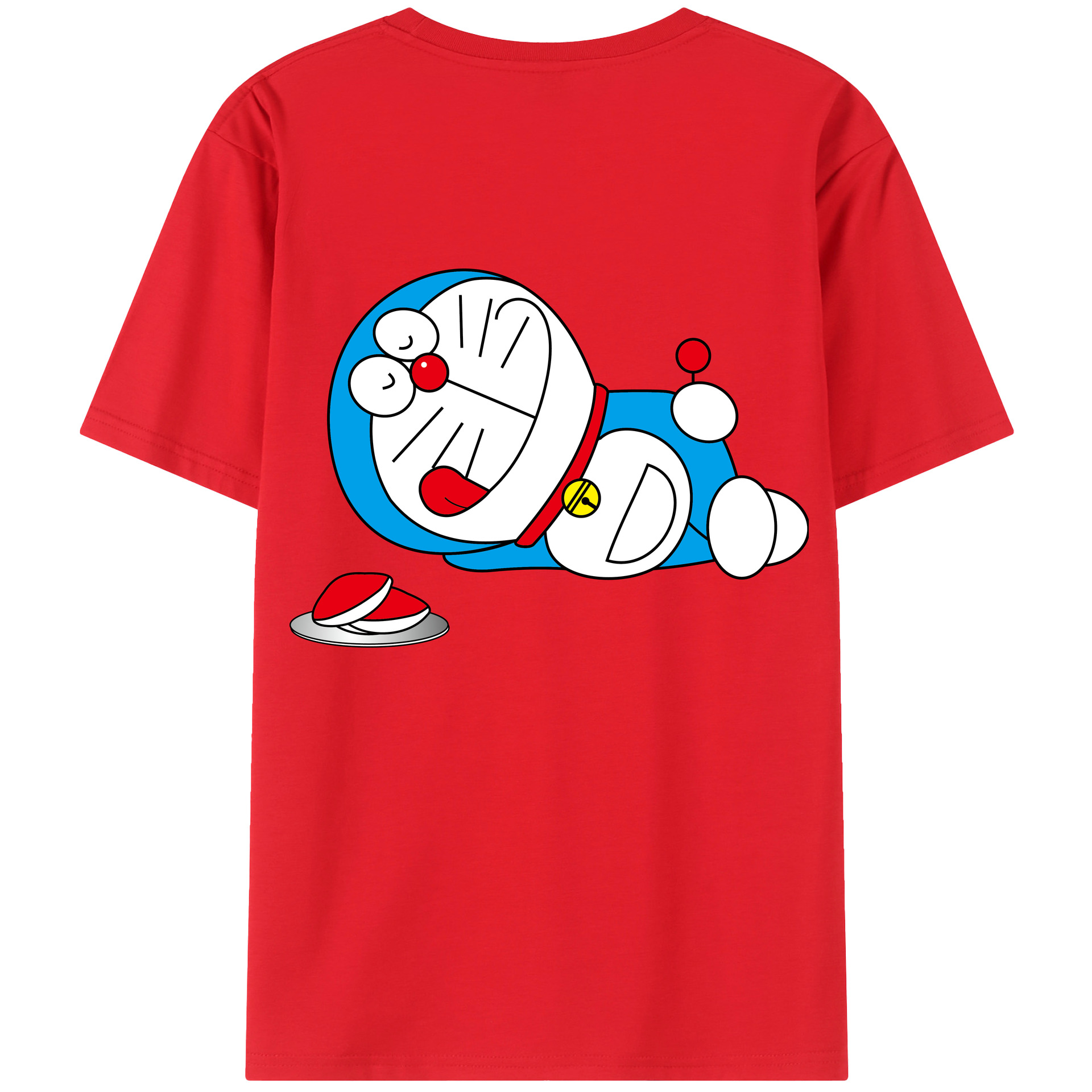 （画像用） ドラえもん Doraemon 綿100％半袖Tシャツ（背面プリント）