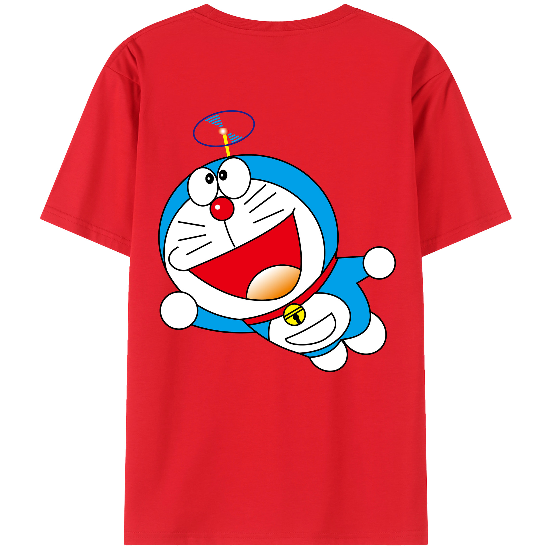 （画像用） ドラえもん Doraemon 綿100％半袖Tシャツ（背面プリント）