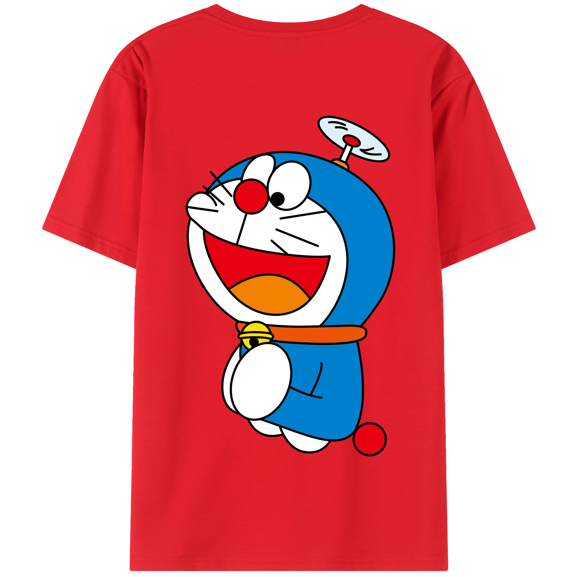 （画像用） ドラえもん Doraemon 綿100％半袖Tシャツ（背面プリント）