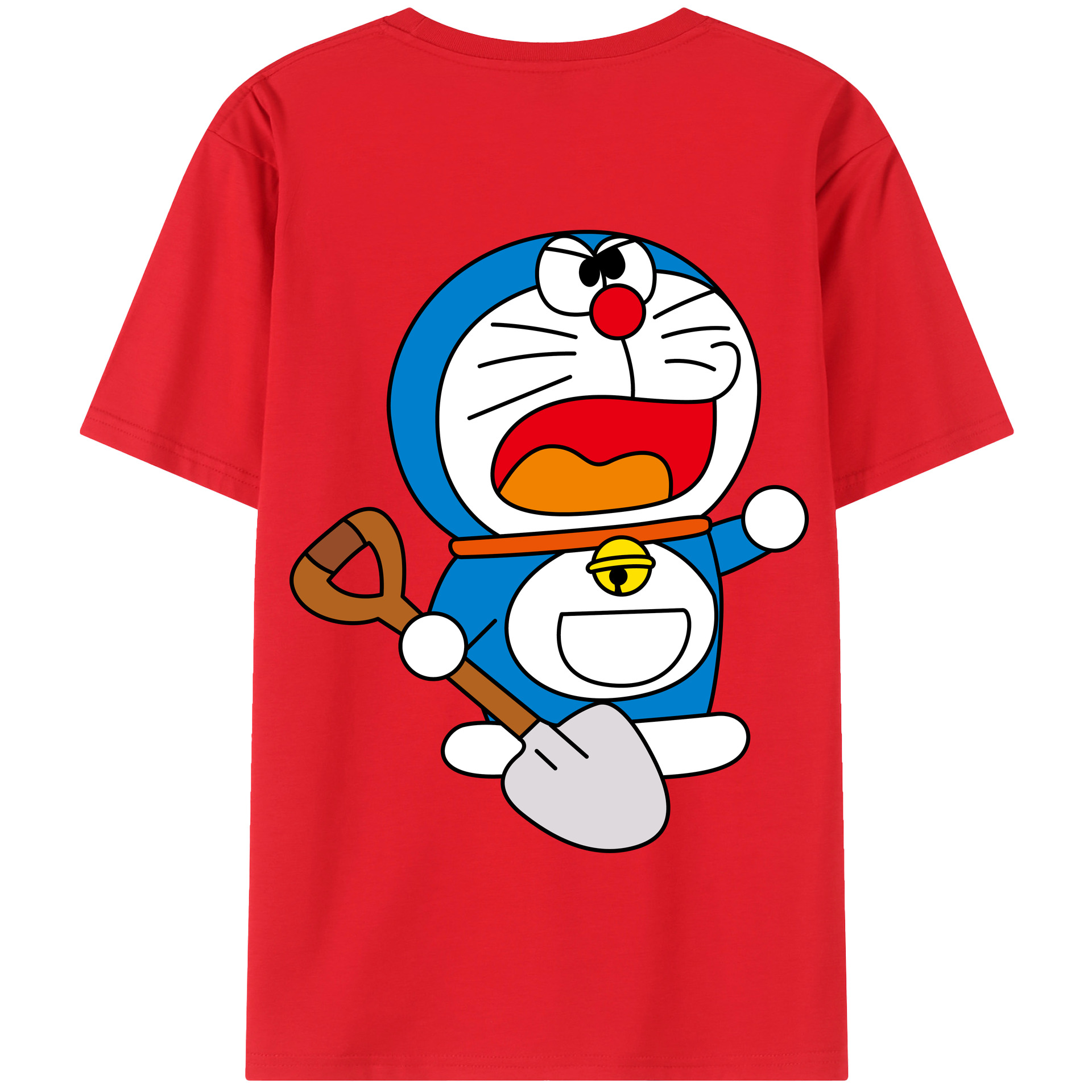 （画像用） ドラえもん Doraemon 綿100％半袖Tシャツ（背面プリント）