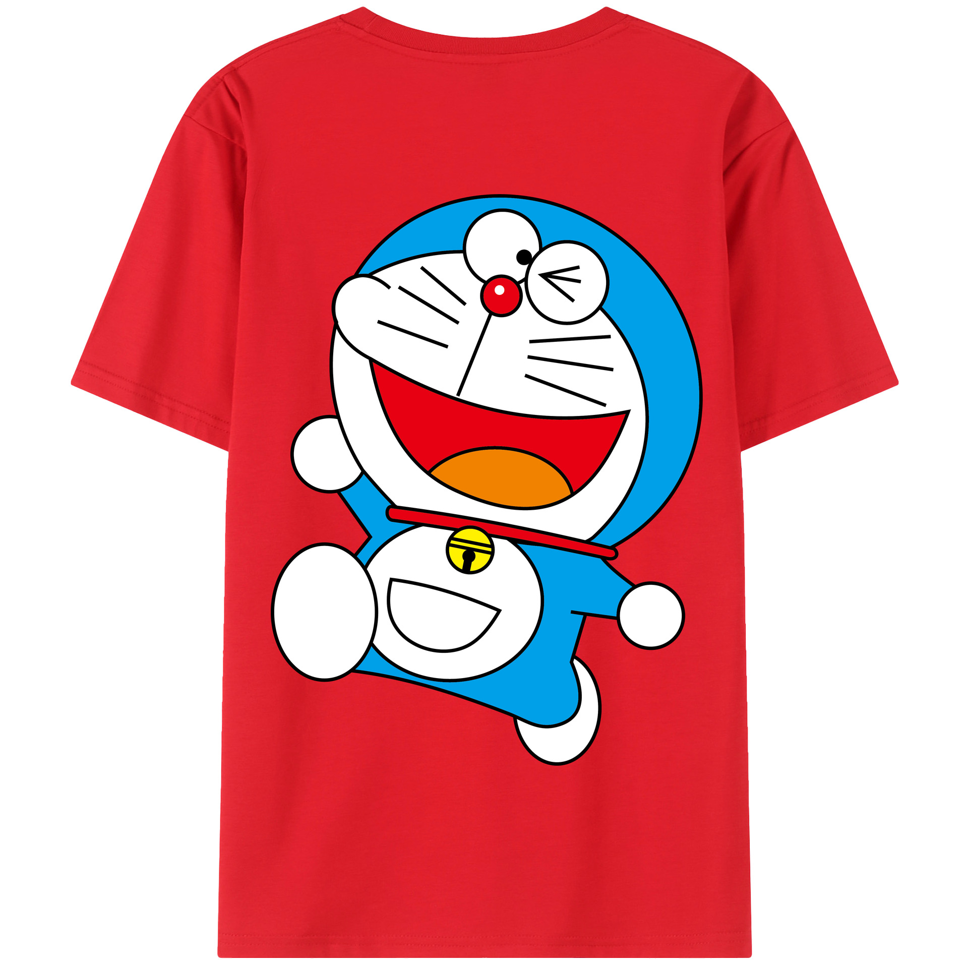 （画像用） ドラえもん Doraemon 綿100％半袖Tシャツ（背面プリント）