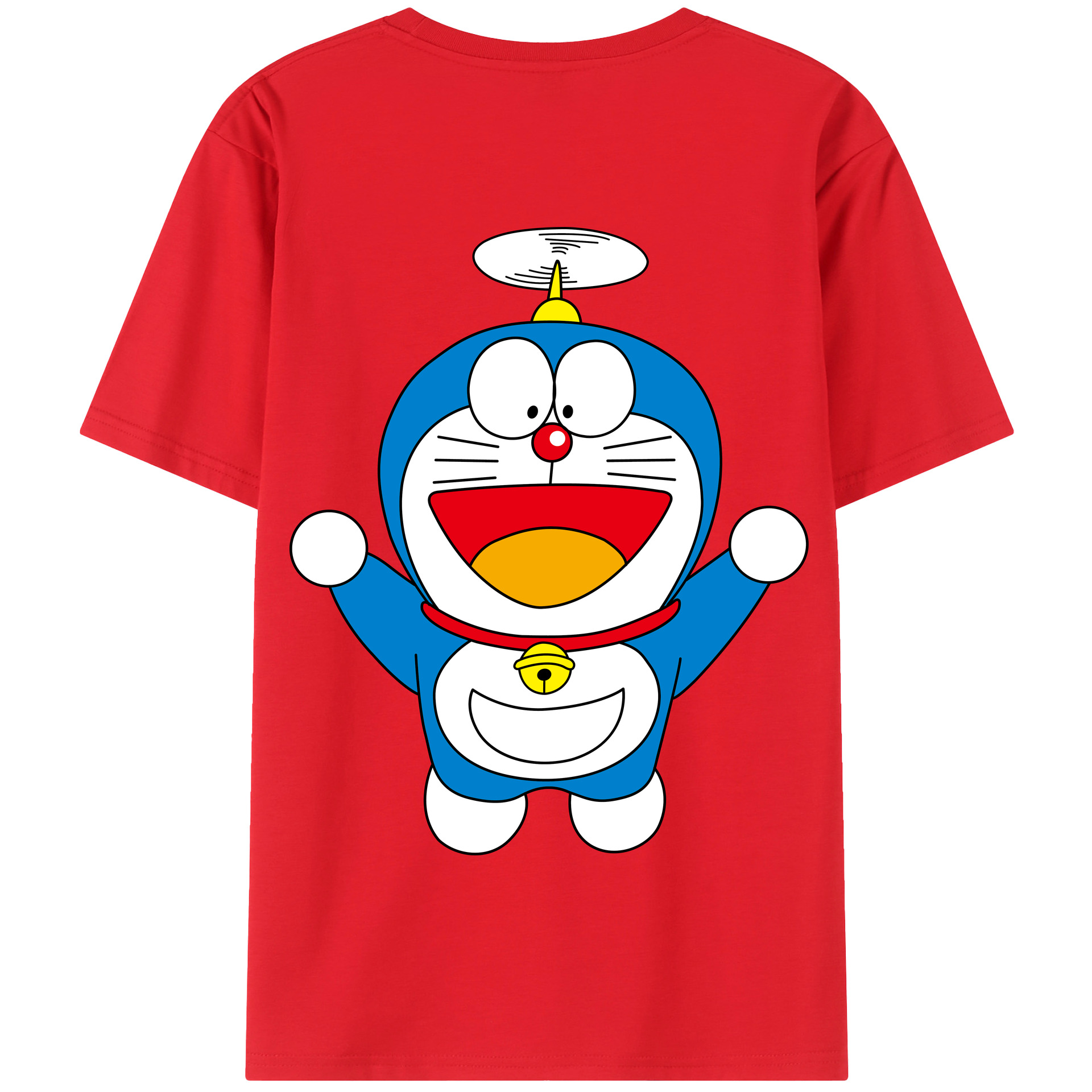 （画像用） ドラえもん Doraemon 綿100％半袖Tシャツ（背面プリント）