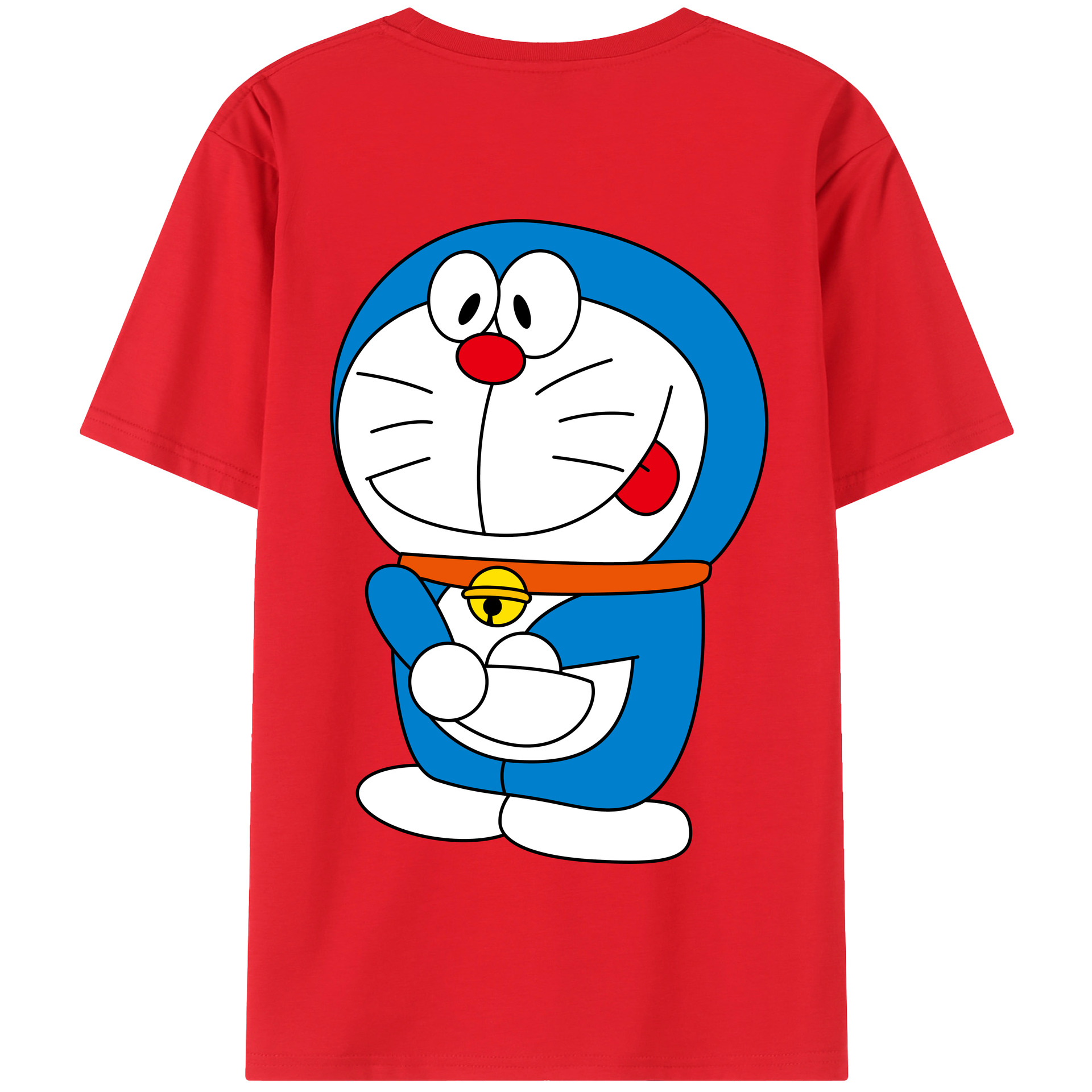 （画像用） ドラえもん Doraemon 綿100％半袖Tシャツ（背面プリント）